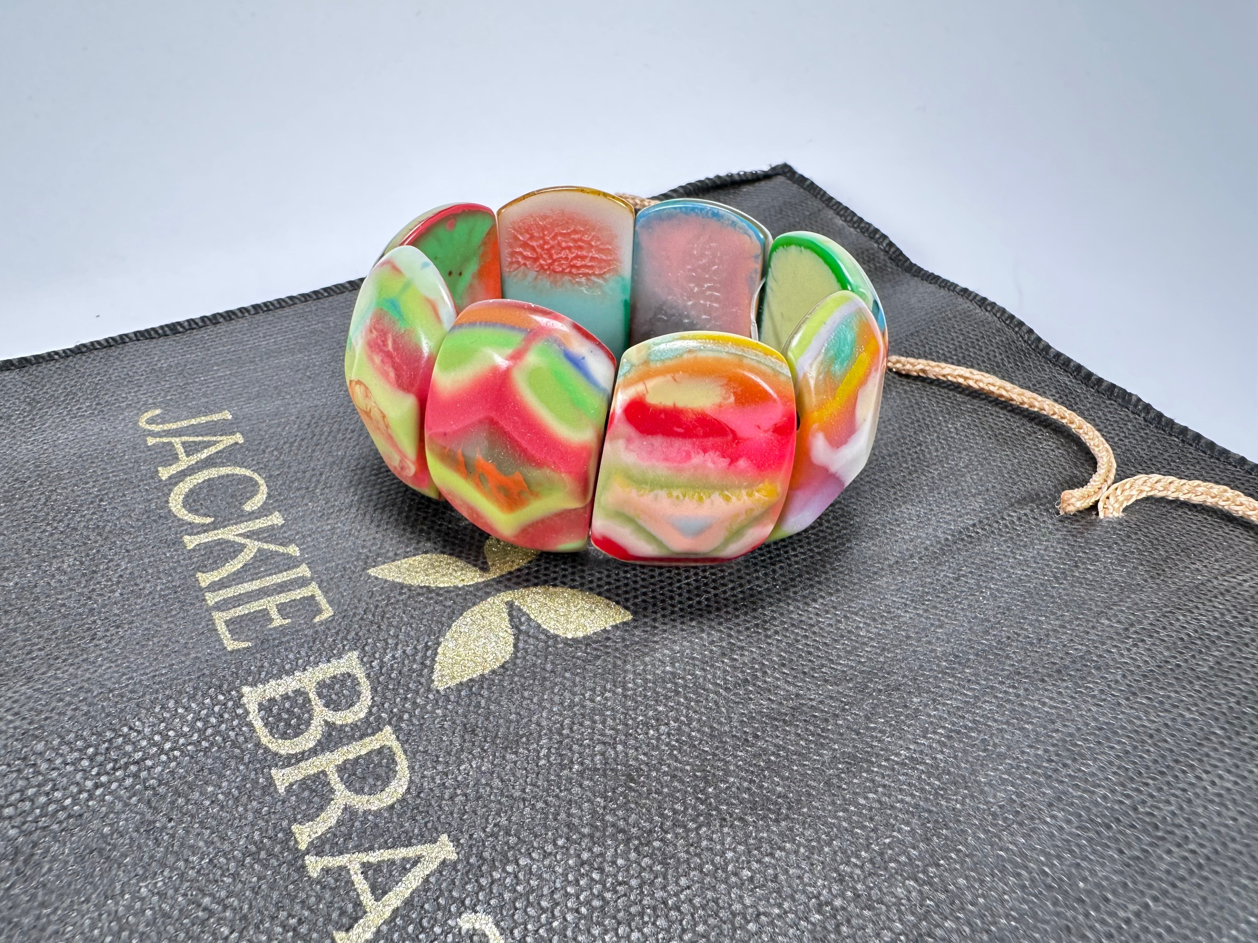 Jackie Brazil "Maria" Kandinsky Elasticated Bracelet ( B217 )