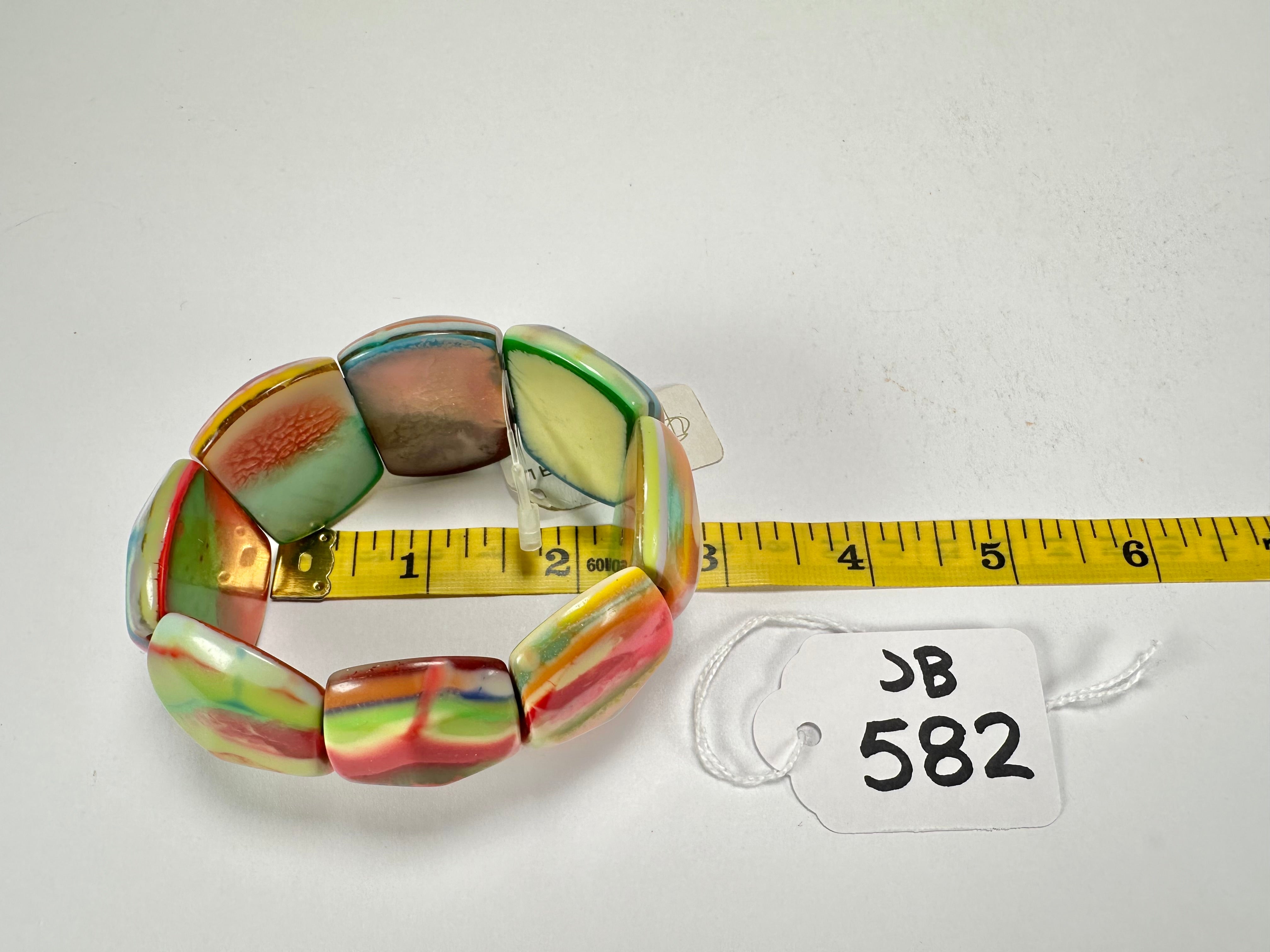 Jackie Brazil "Maria" Kandinsky Elasticated Bracelet ( B217 )
