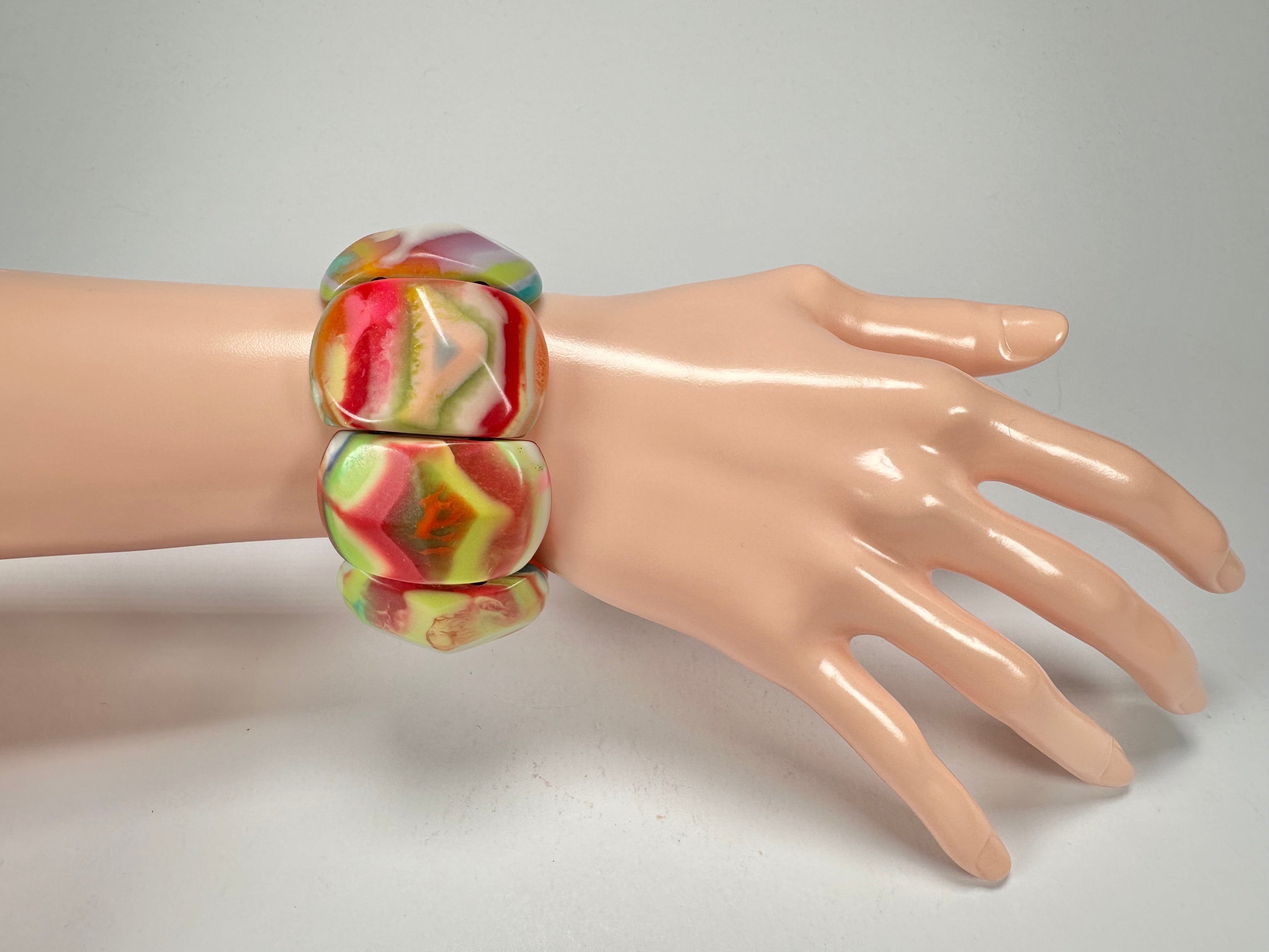 Jackie Brazil "Maria" Kandinsky Elasticated Bracelet ( B217 )