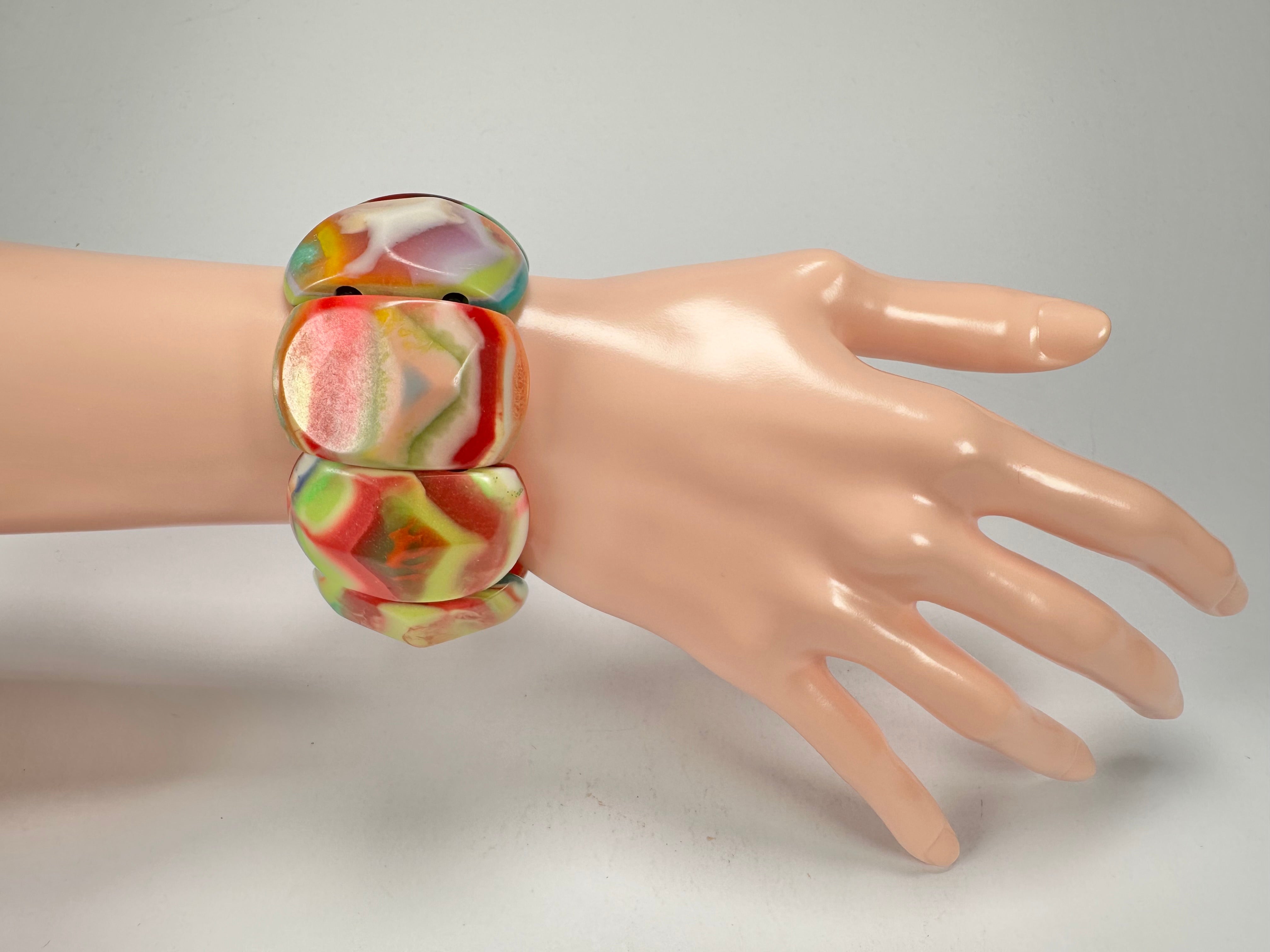 Jackie Brazil "Maria" Kandinsky Elasticated Bracelet ( B217 )