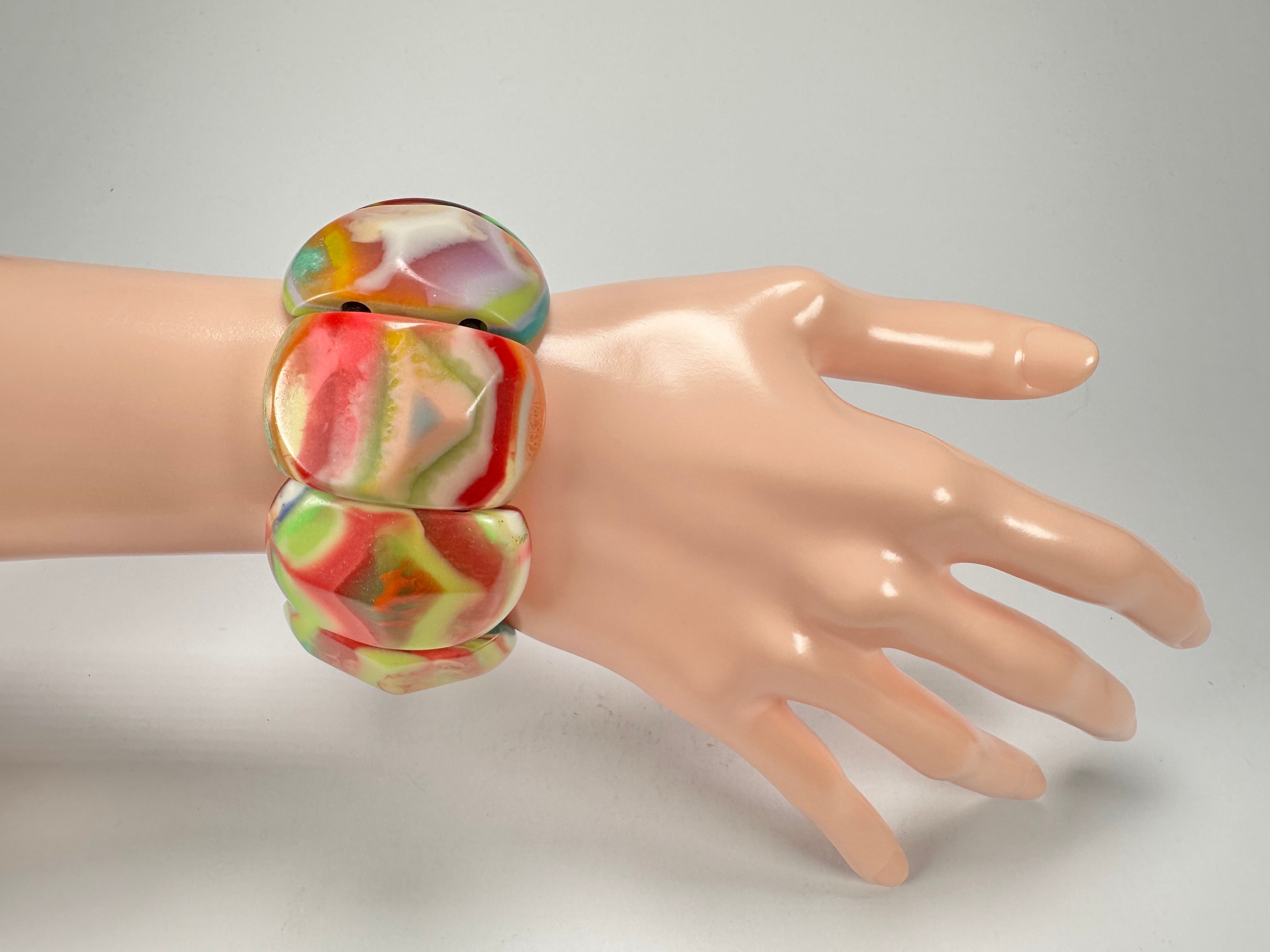 Jackie Brazil "Maria" Kandinsky Elasticated Bracelet ( B217 )