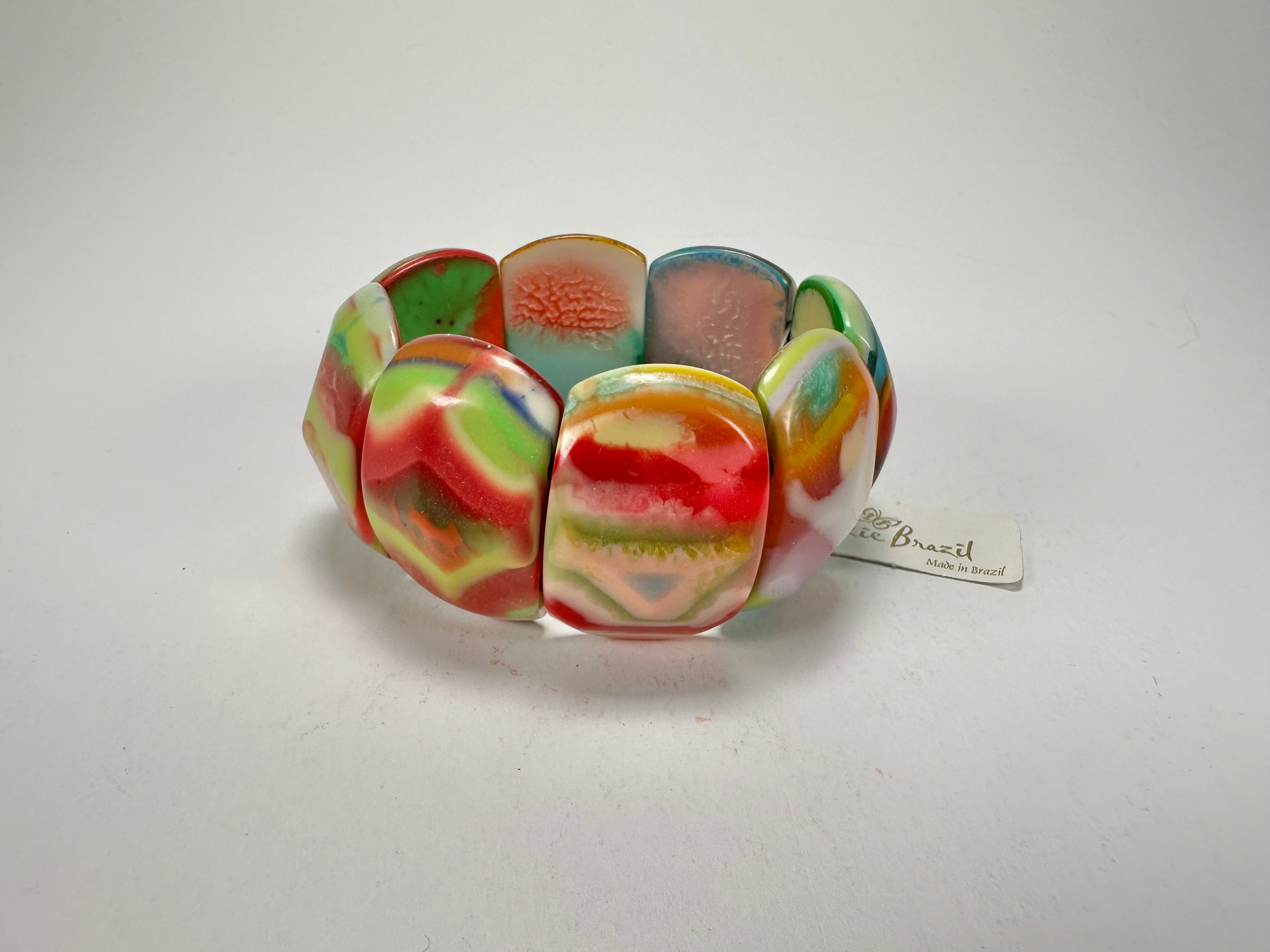 Jackie Brazil "Maria" Kandinsky Elasticated Bracelet ( B217 )