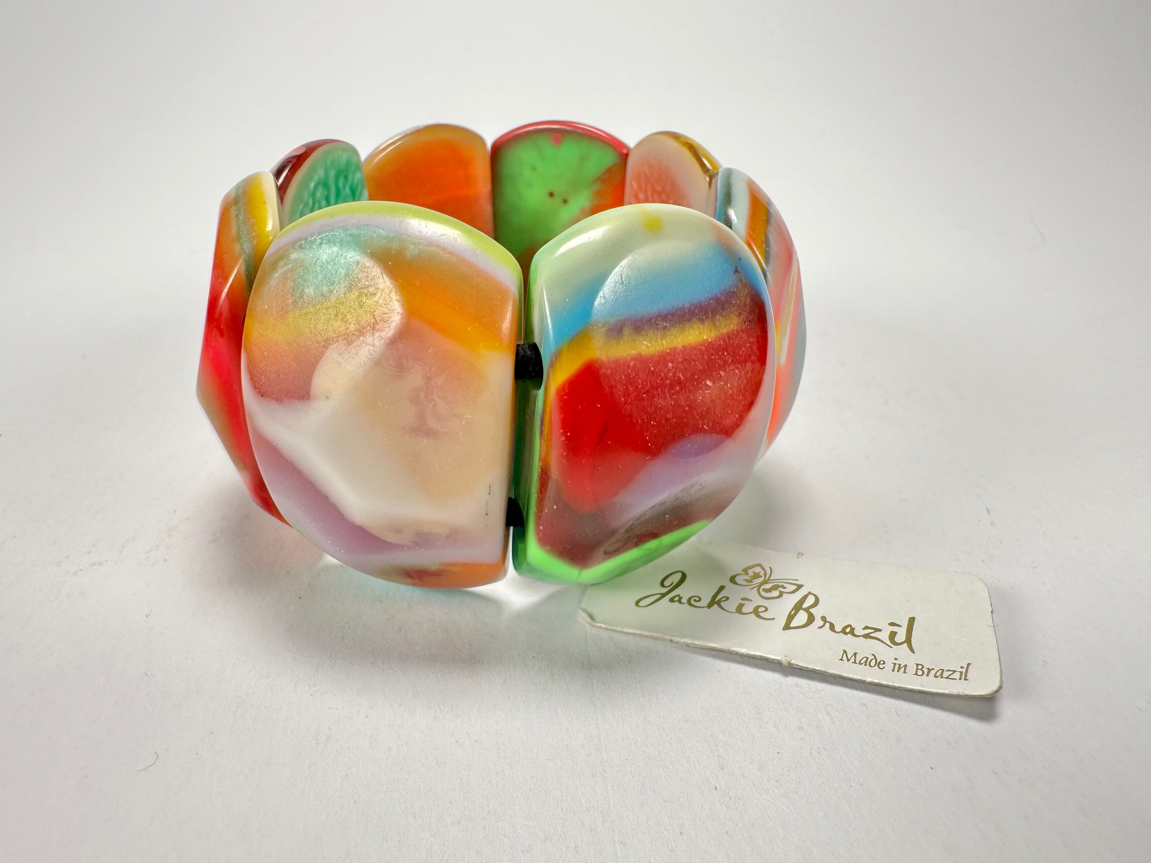 Jackie Brazil "Maria" Kandinsky Elasticated Bracelet ( B217 )