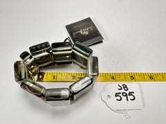 Jackie Brazil "Queen" Digital Flash 9 Squares Elasticated Bracelet ( B3236 )