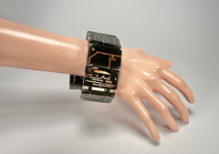 Jackie Brazil "Queen" Digital Flash 9 Squares Elasticated Bracelet ( B3236 )