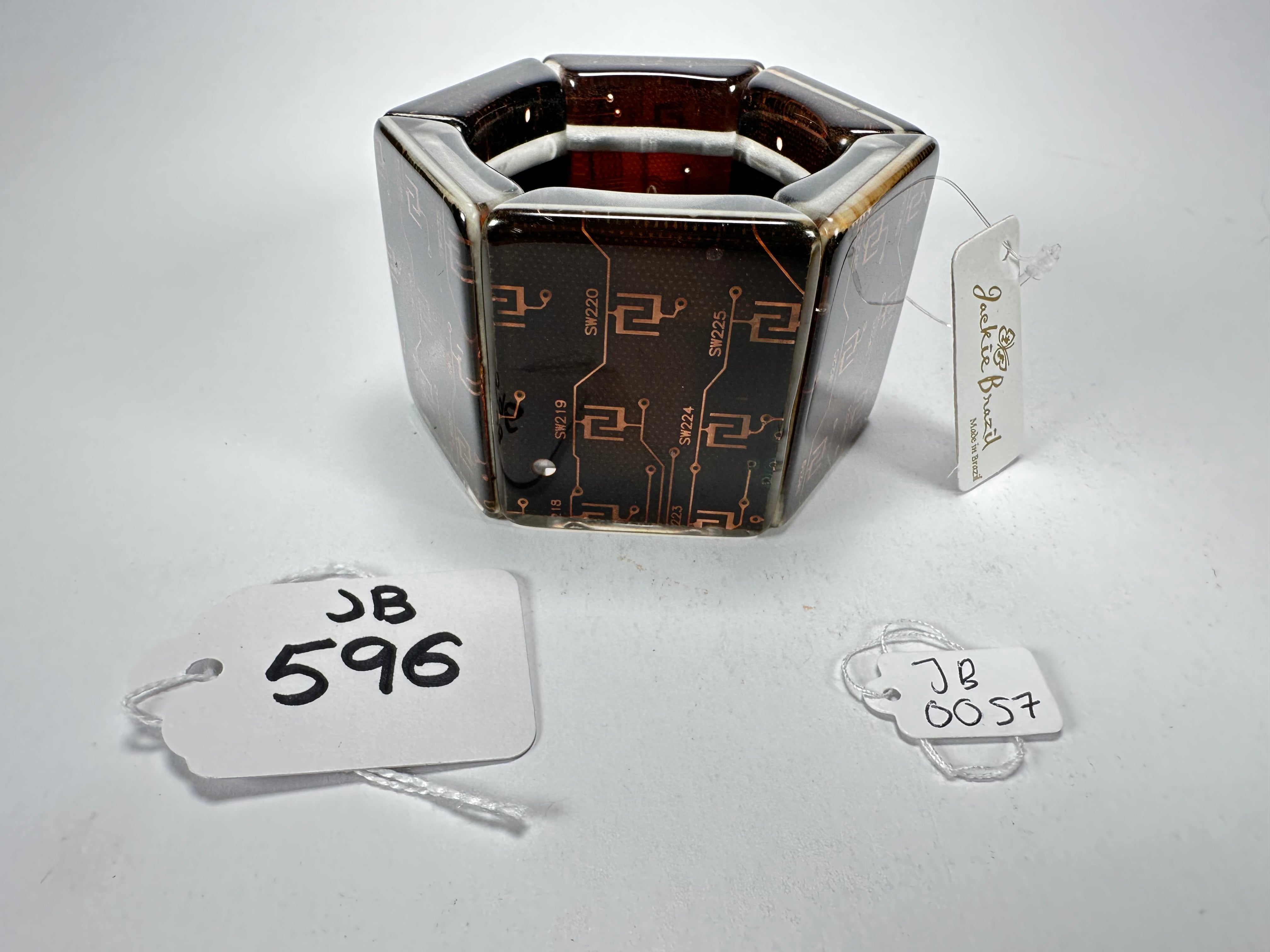 Jackie Brazil "Sabrina" Digital Flash Harvey Elasticated Bracelet ( B3239 )
