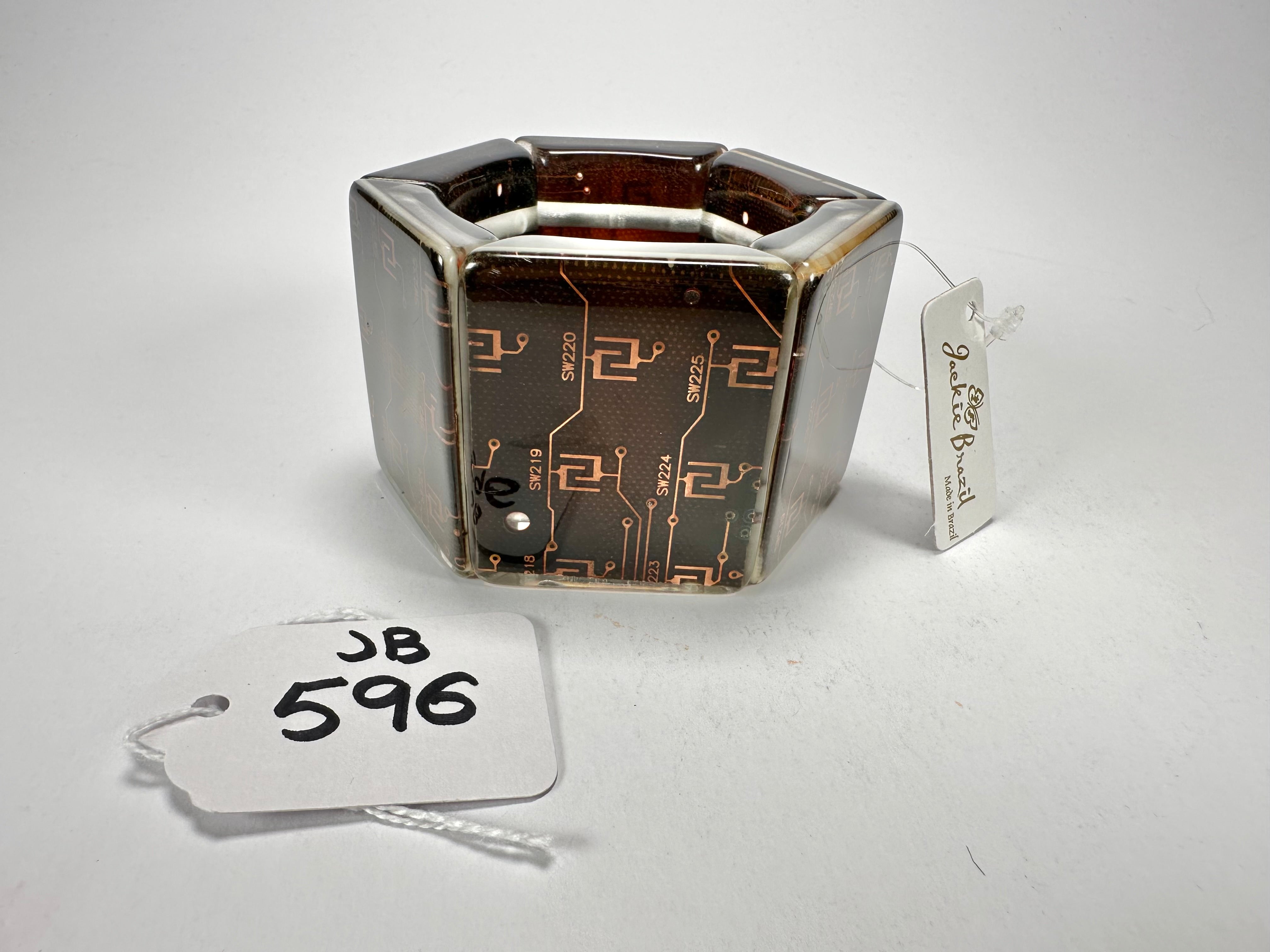Jackie Brazil "Sabrina" Digital Flash Harvey Elasticated Bracelet ( B3239 )
