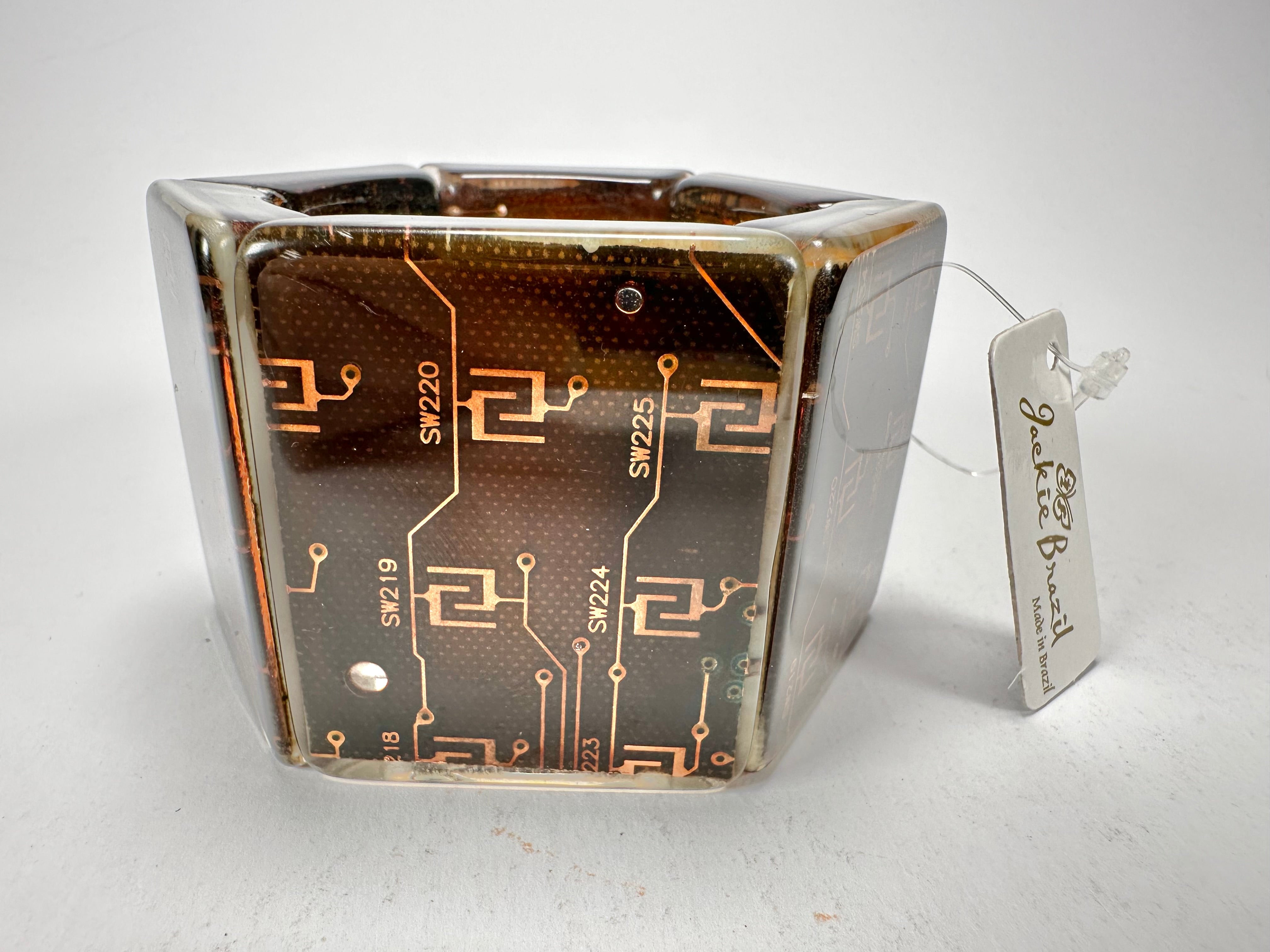 Jackie Brazil "Sabrina" Digital Flash Harvey Elasticated Bracelet ( B3239 )
