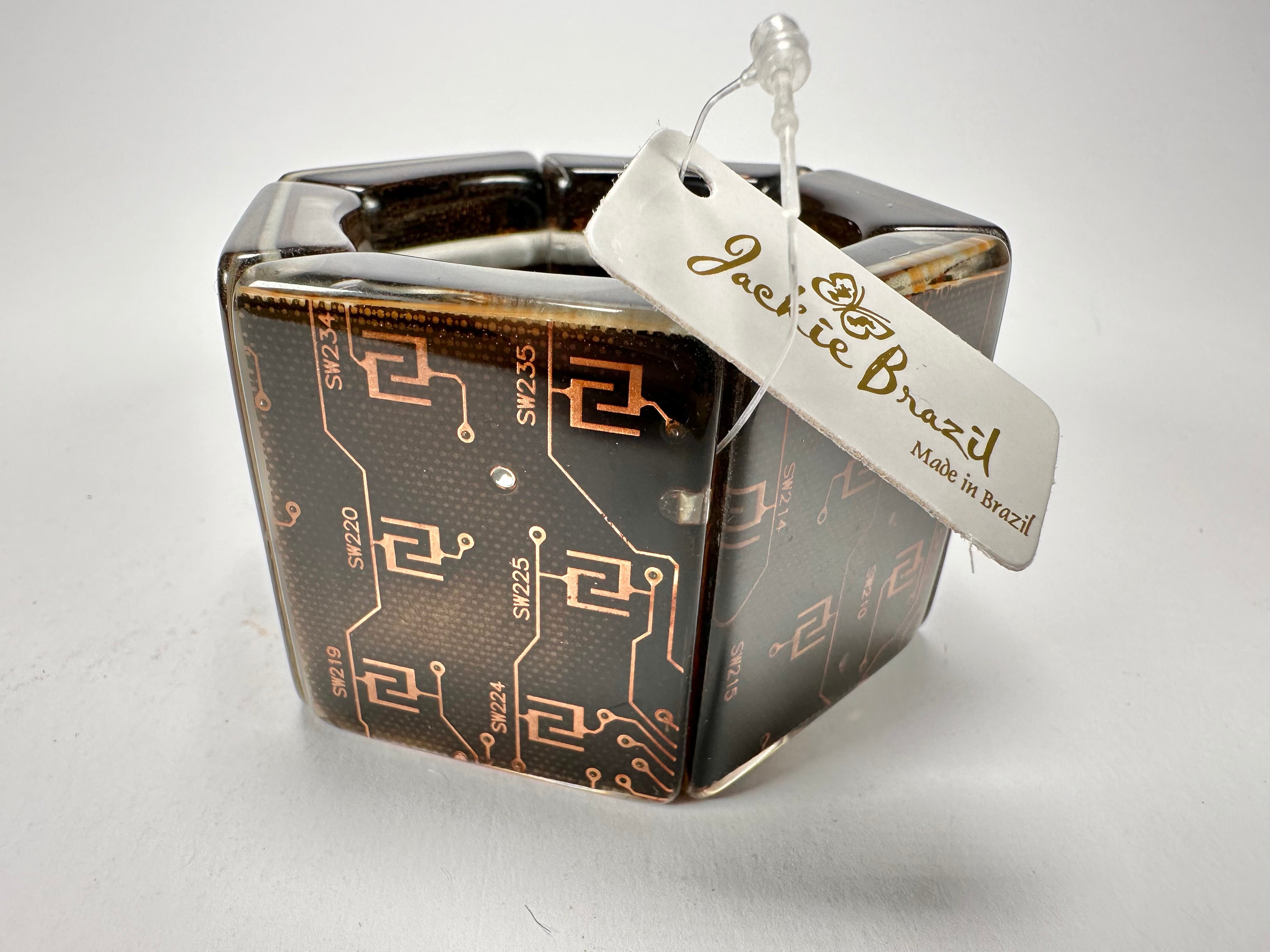 Jackie Brazil "Sabrina" Digital Flash Harvey Elasticated Bracelet ( B3239 )