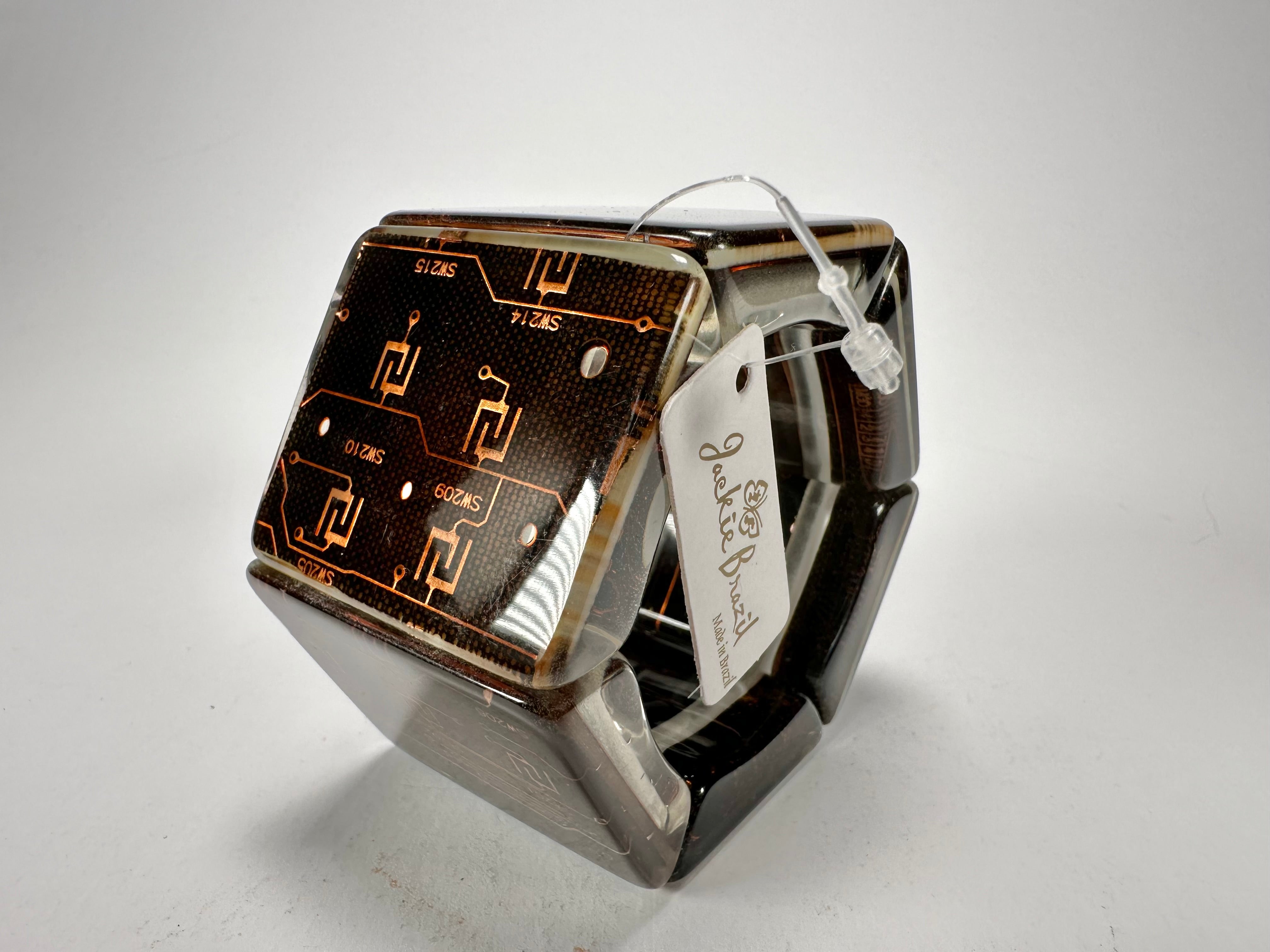 Jackie Brazil "Sabrina" Digital Flash Harvey Elasticated Bracelet ( B3239 )