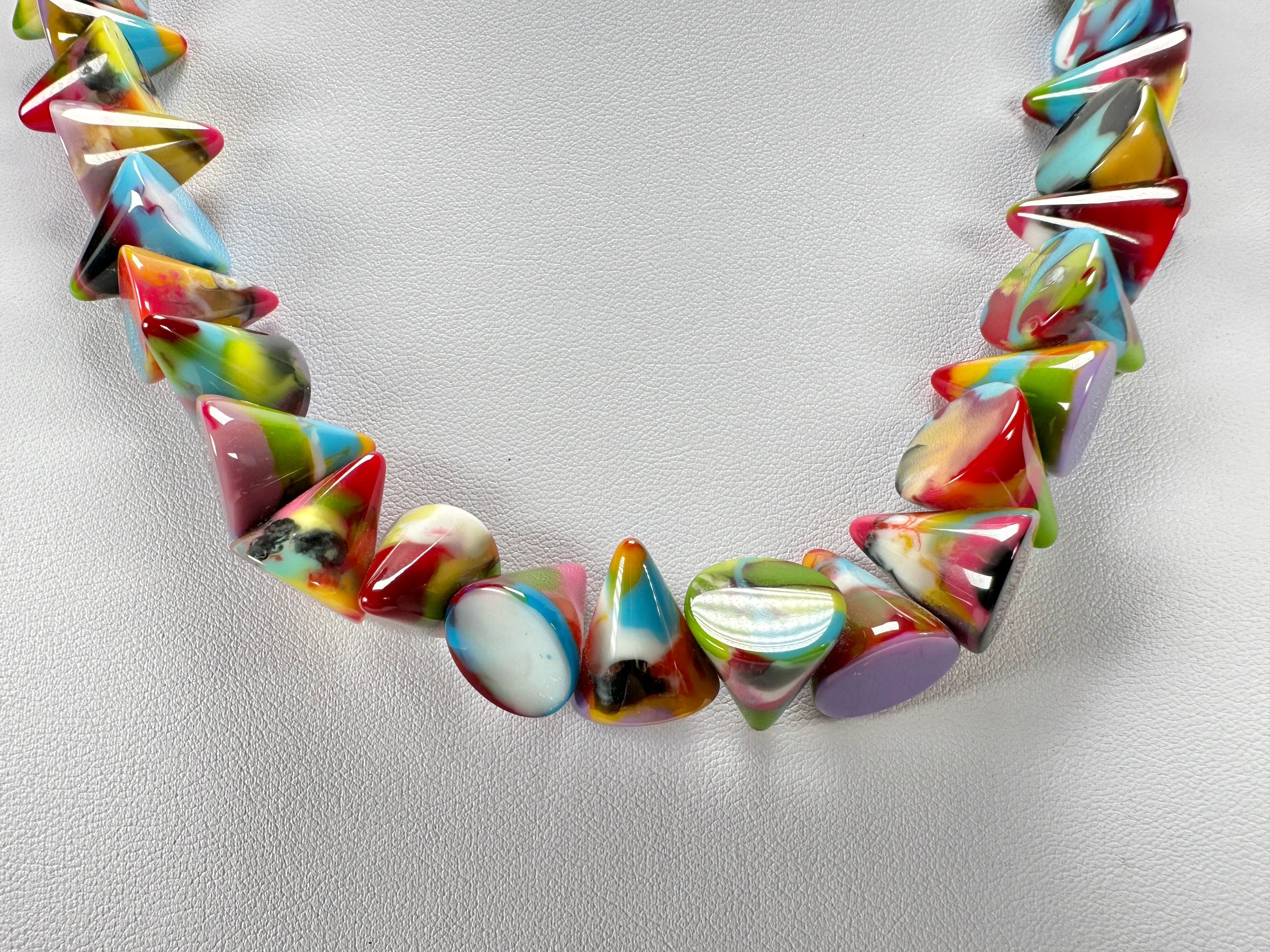 Jackie Brazil "Corina" Small Cones Kandinsky 55cm Necklace ( N0058 )