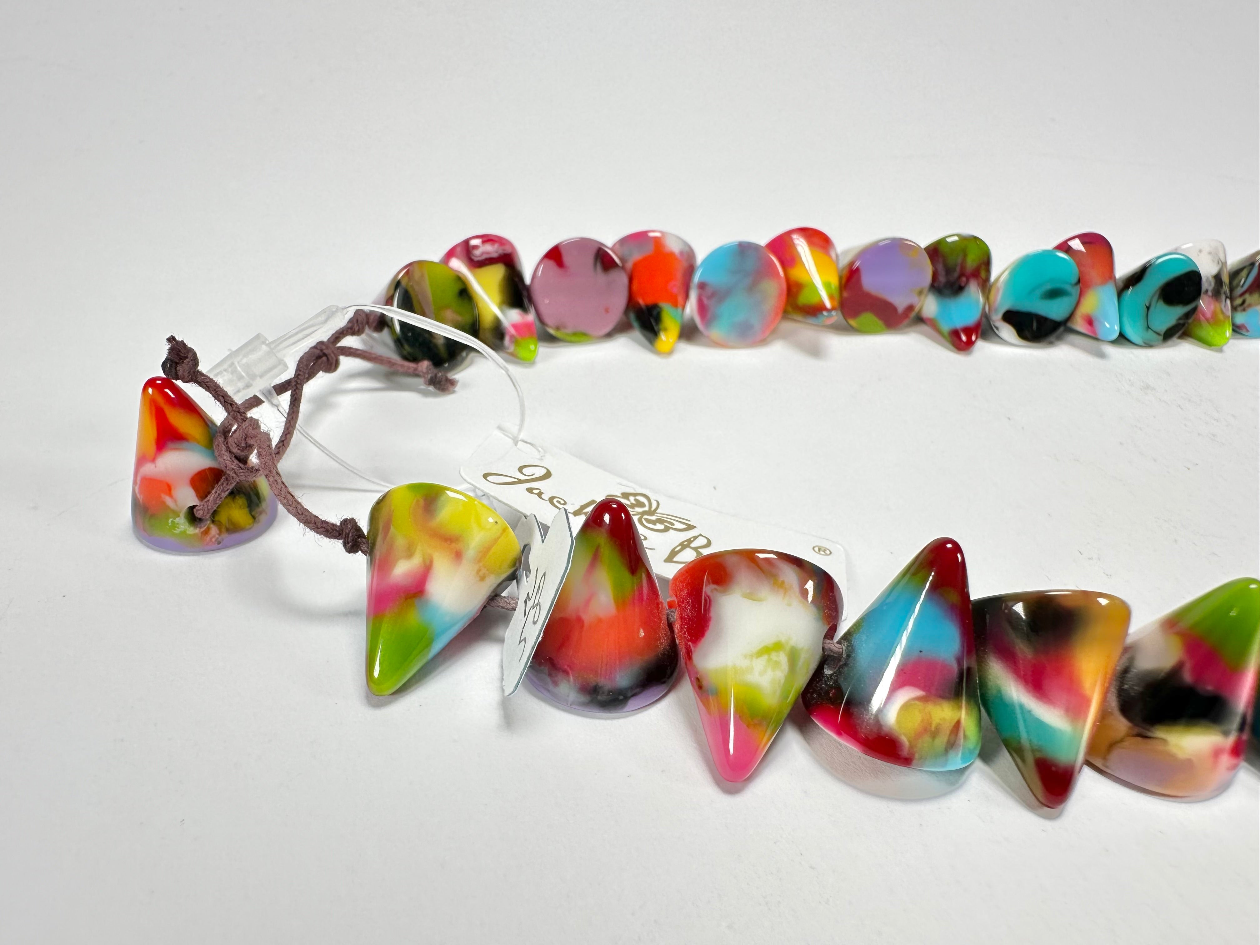 Jackie Brazil "Corina" Small Cones Kandinsky 55cm Necklace ( N0058 )
