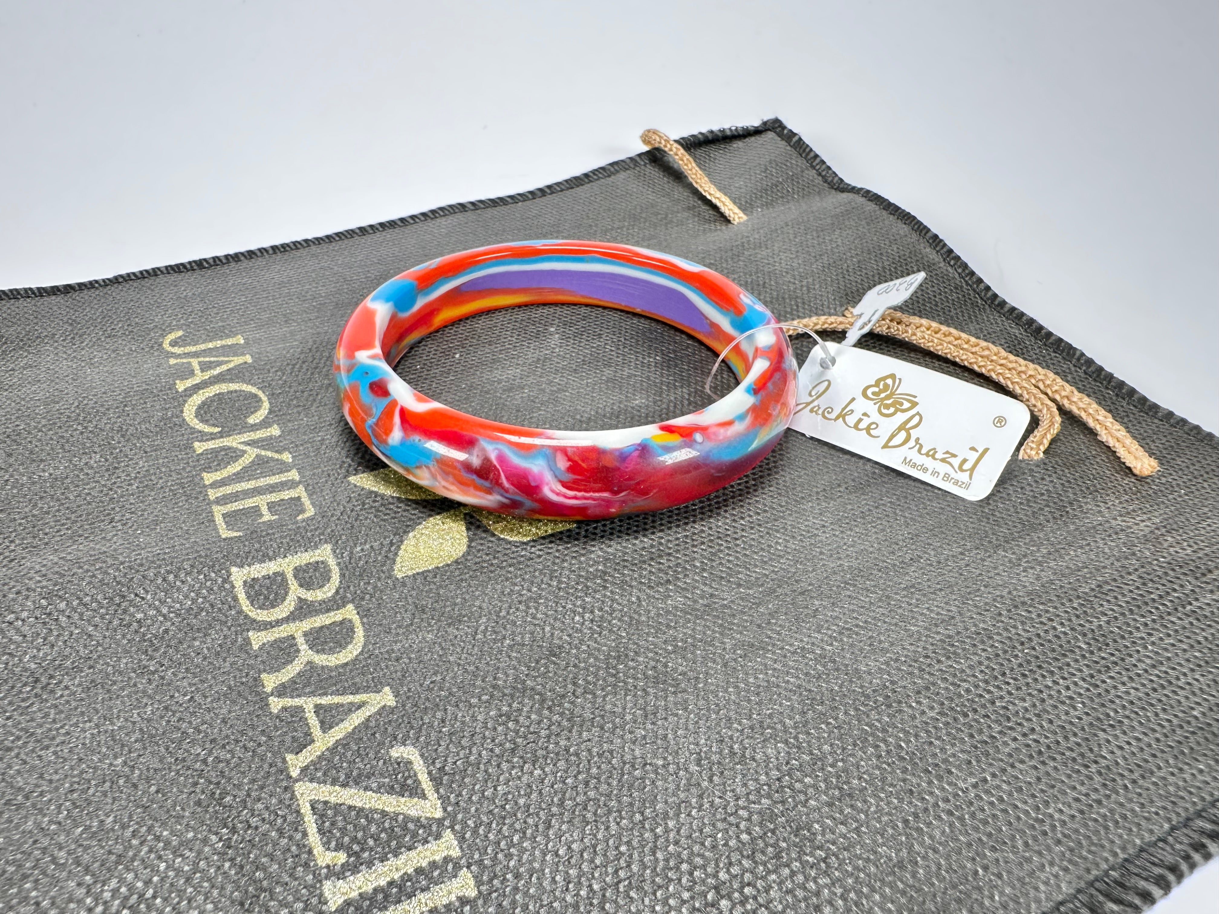 Jackie Brazil "Cushie" Kandinsky Solid Round 1.3cm Bangle ( B0300 )