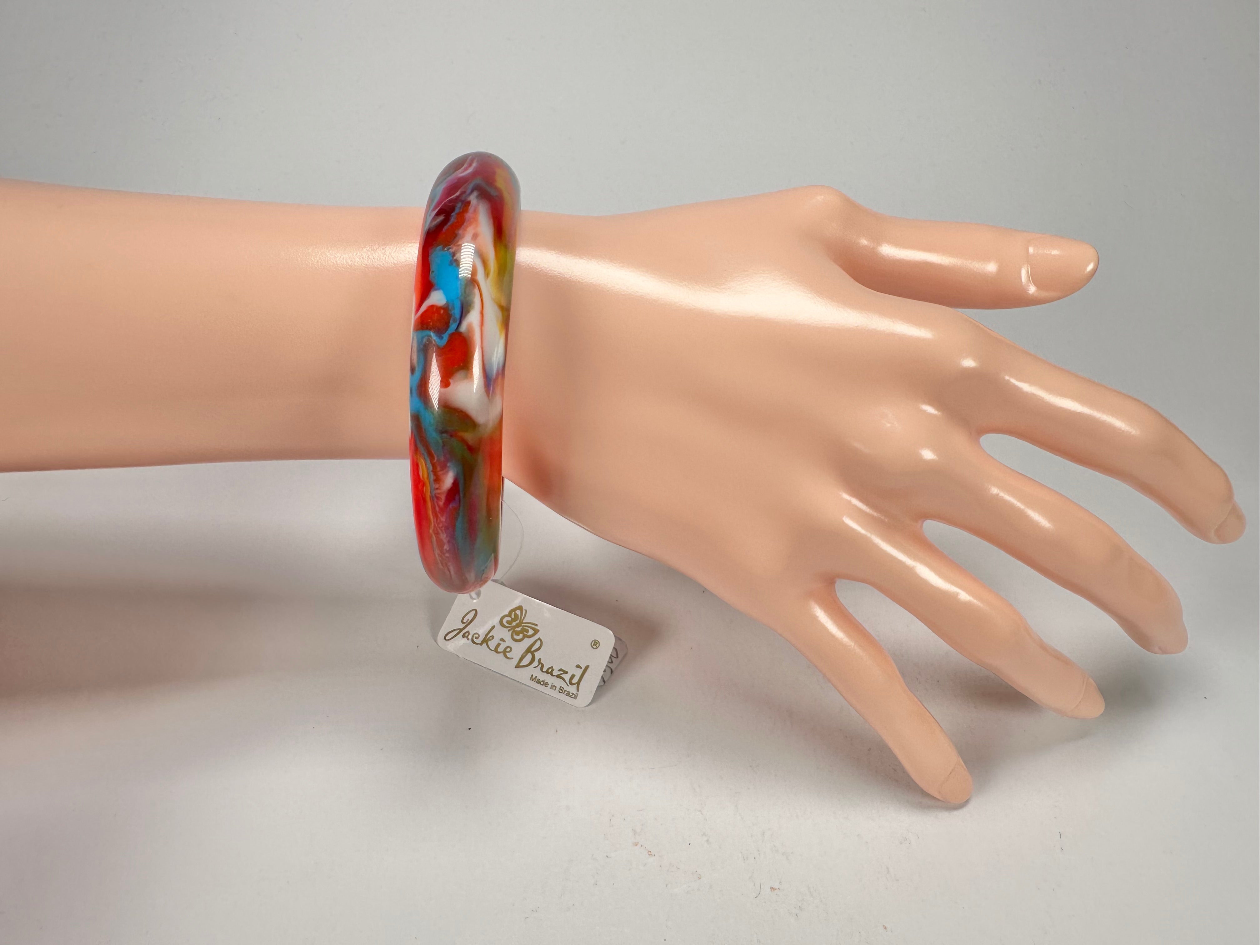 Jackie Brazil "Cushie" Kandinsky Solid Round 1.3cm Bangle ( B0300 )