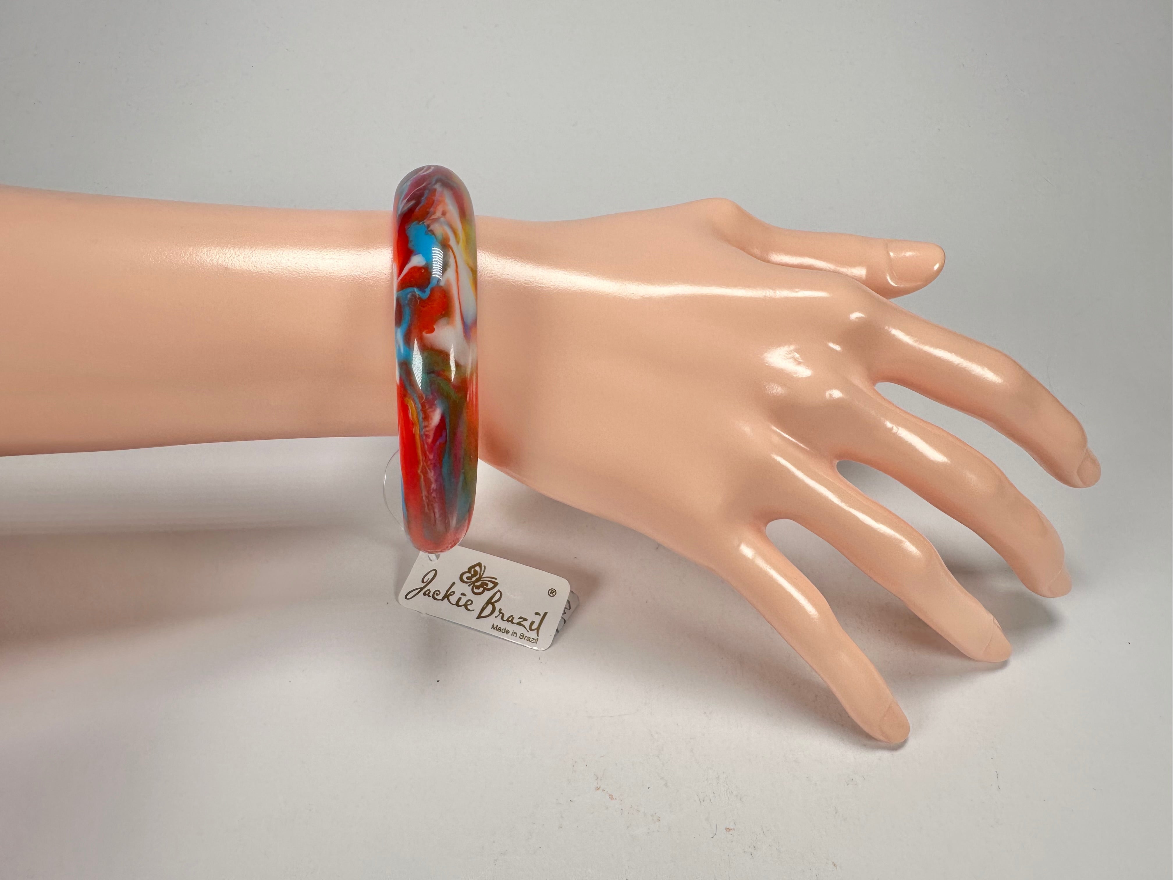 Jackie Brazil "Cushie" Kandinsky Solid Round 1.3cm Bangle ( B0300 )