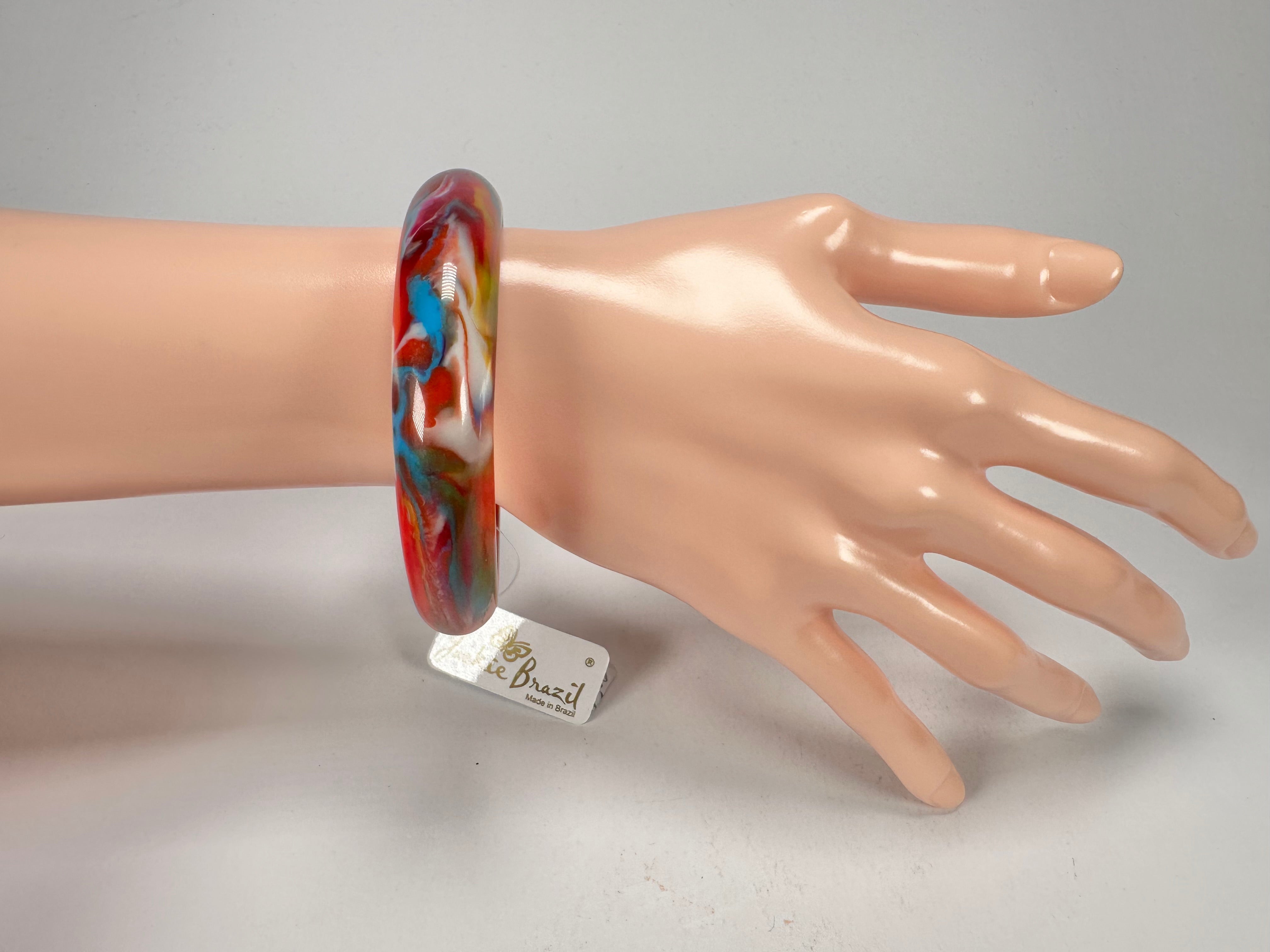 Jackie Brazil "Cushie" Kandinsky Solid Round 1.3cm Bangle ( B0300 )