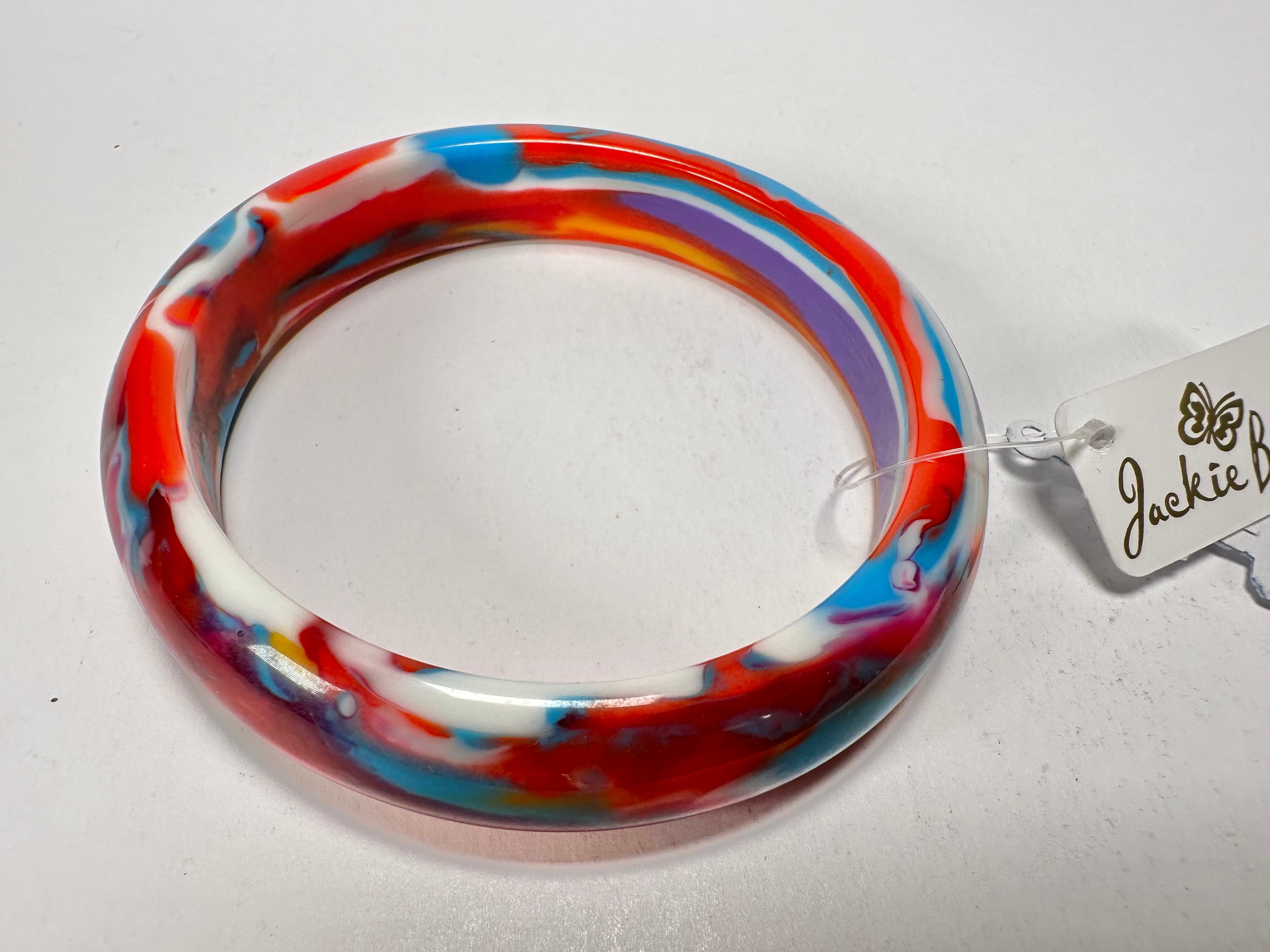 Jackie Brazil "Cushie" Kandinsky Solid Round 1.3cm Bangle ( B0300 )