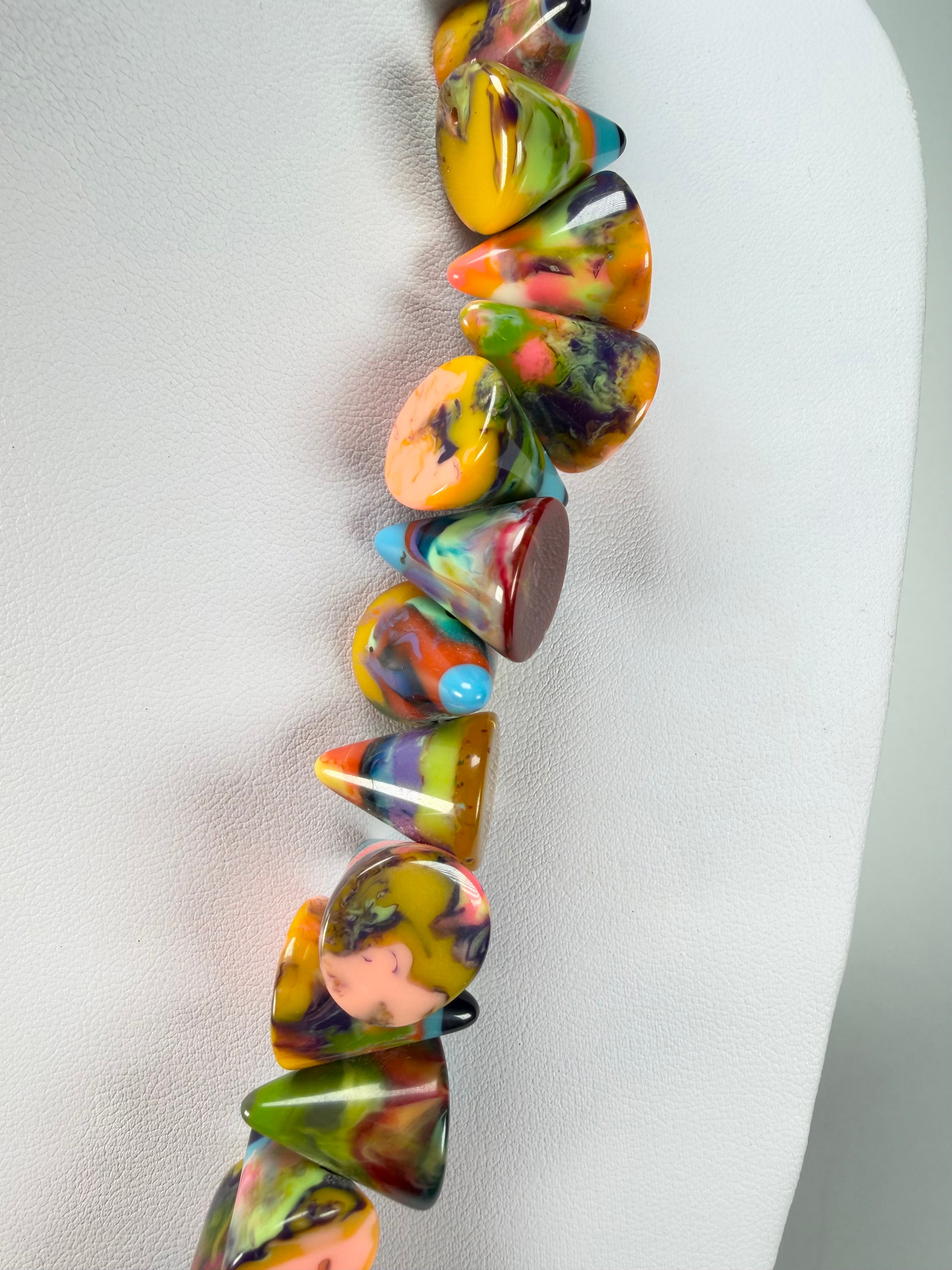 Jackie Brazil "Corina" Small Cones Kandinsky 55cm Necklace ( N0058 )