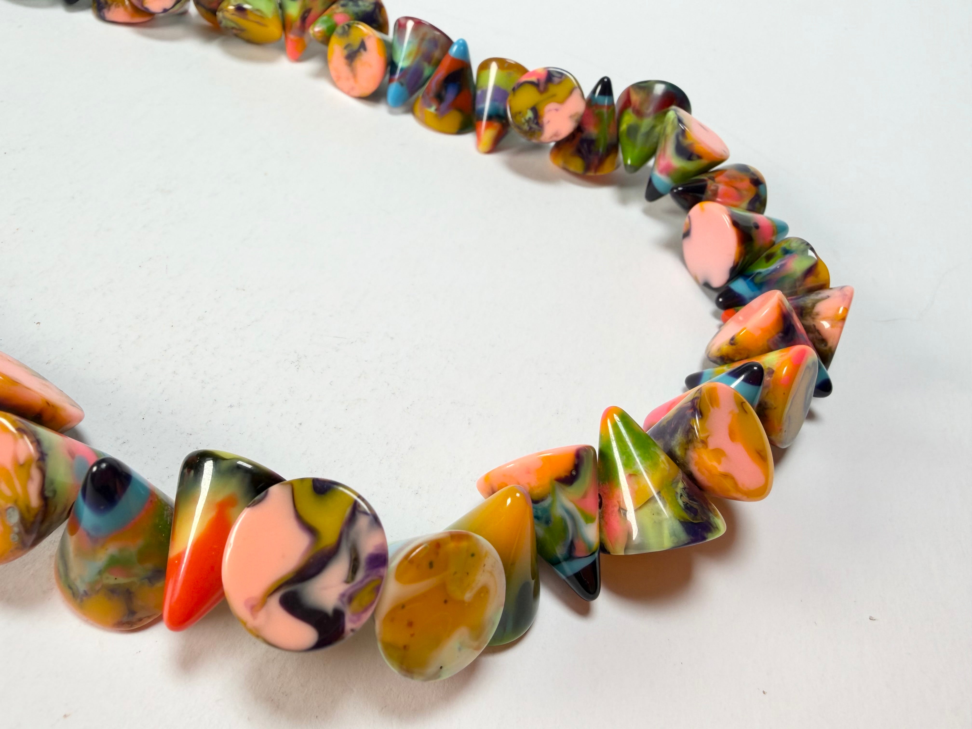Jackie Brazil "Corina" Small Cones Kandinsky 55cm Necklace ( N0058 )