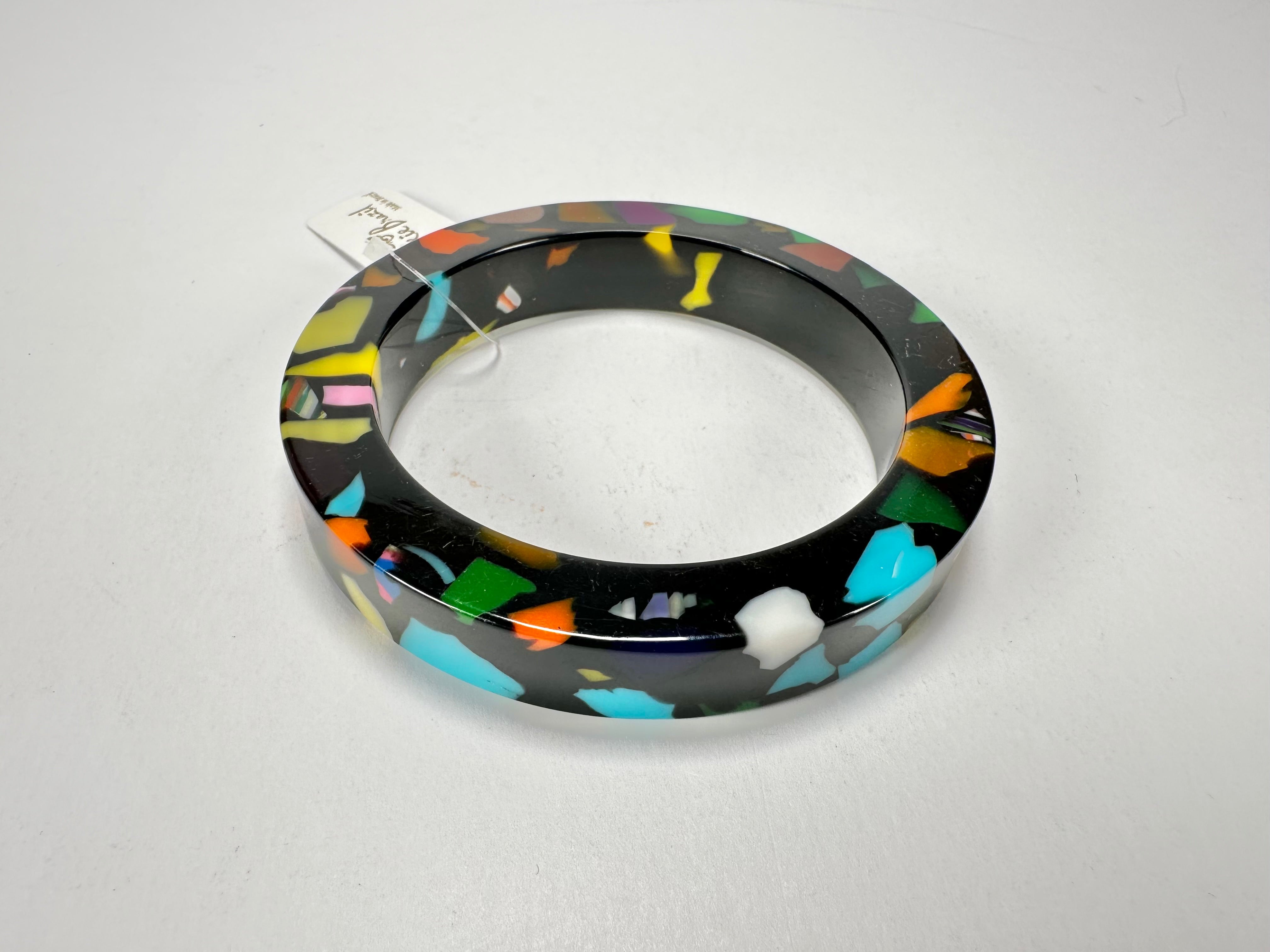Jackie Brazil "Art Deco" Solid Round 1.3cm Bangle ( B3087 )