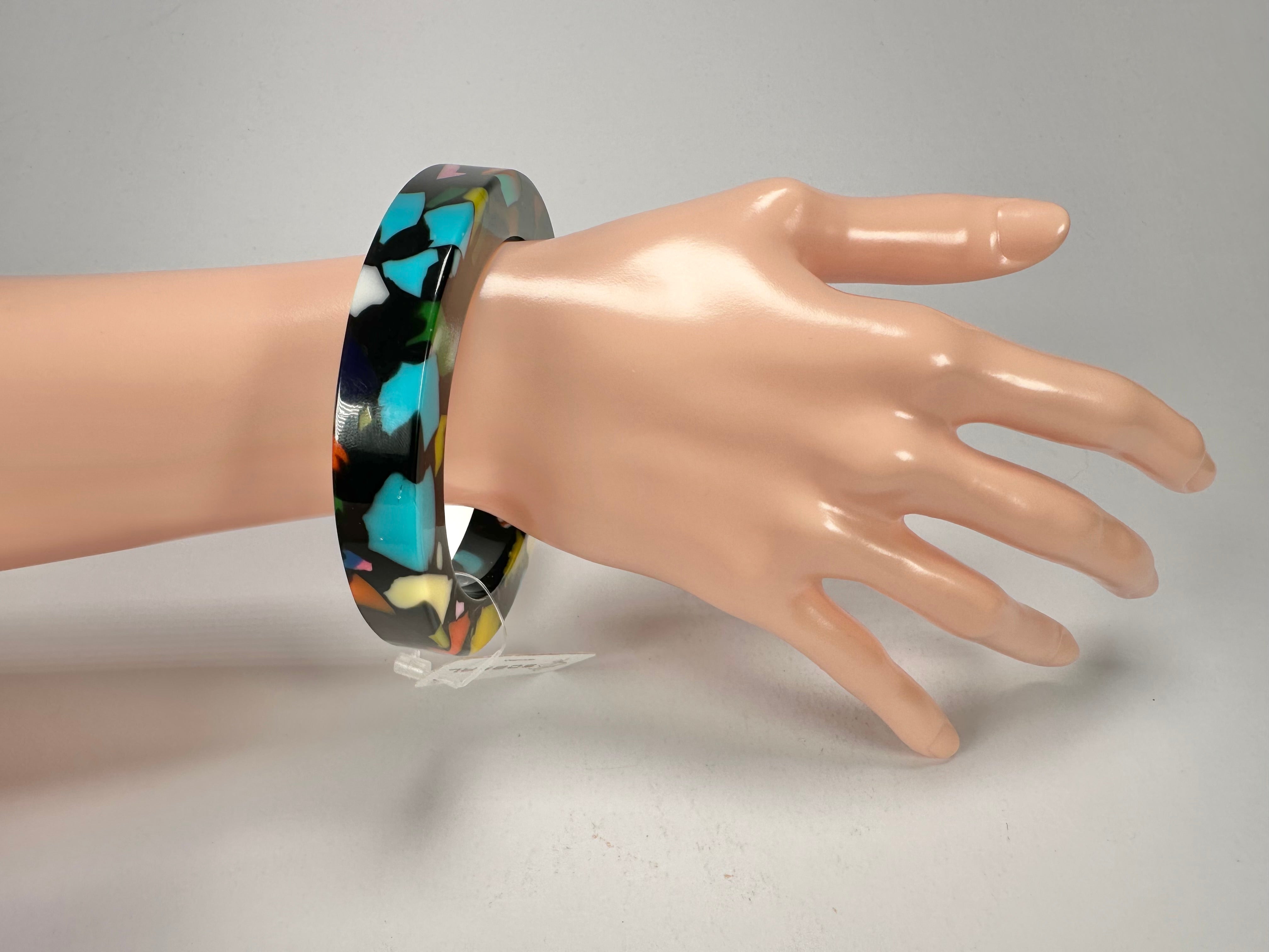 Jackie Brazil "Art Deco" Solid Round 1.3cm Bangle ( B3087 )