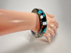 Jackie Brazil "Art Deco" Solid Round 1.3cm Bangle ( B3087 )