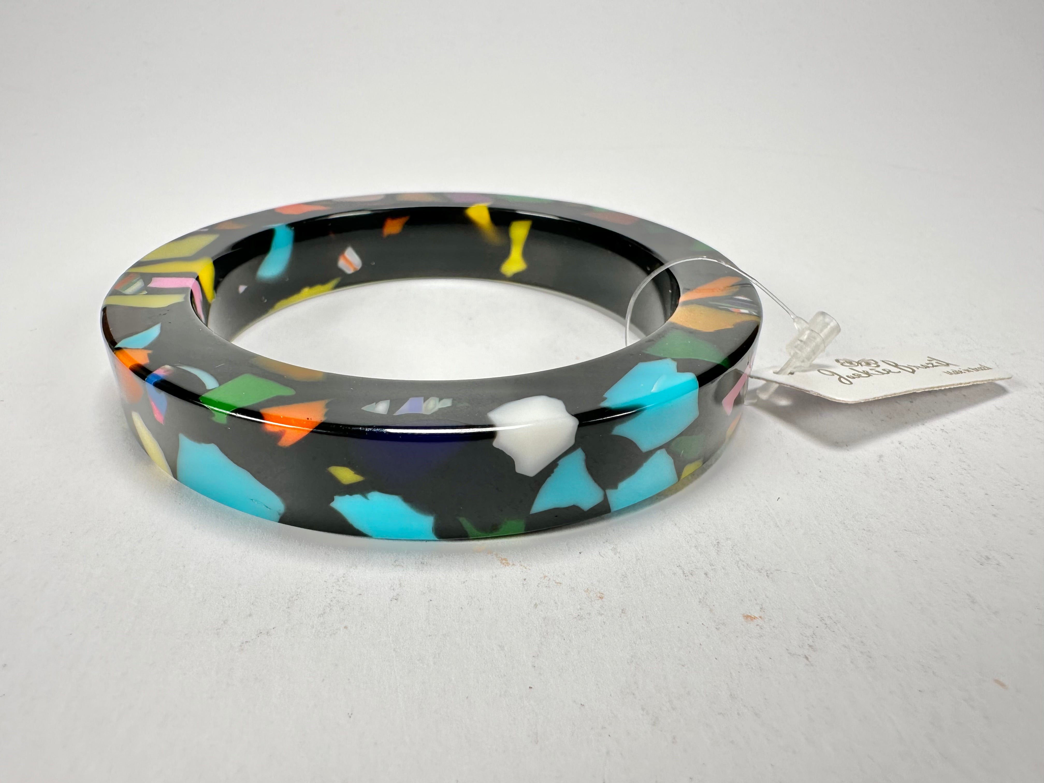 Jackie Brazil "Art Deco" Solid Round 1.3cm Bangle ( B3087 )
