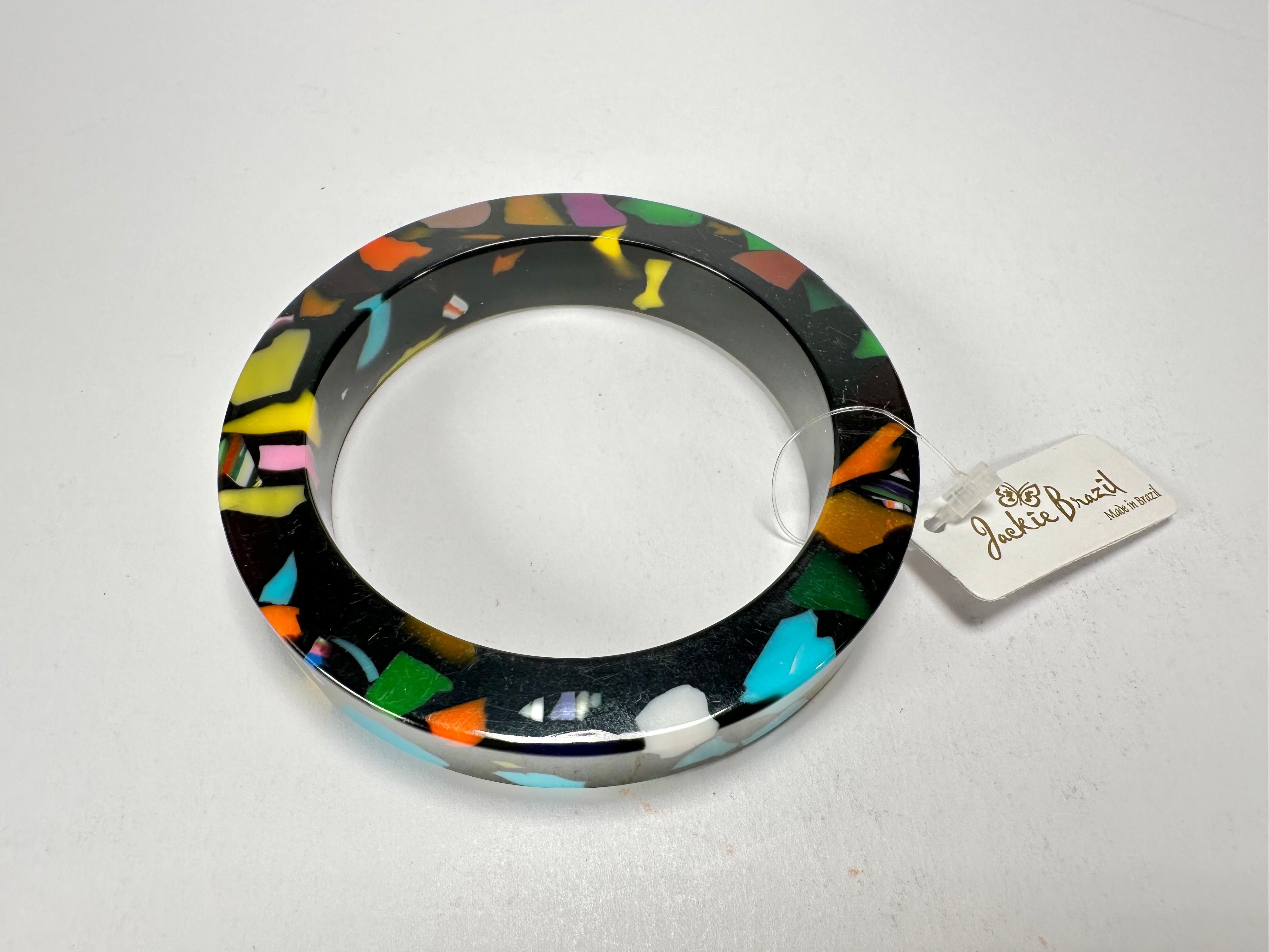 Jackie Brazil "Art Deco" Solid Round 1.3cm Bangle ( B3087 )