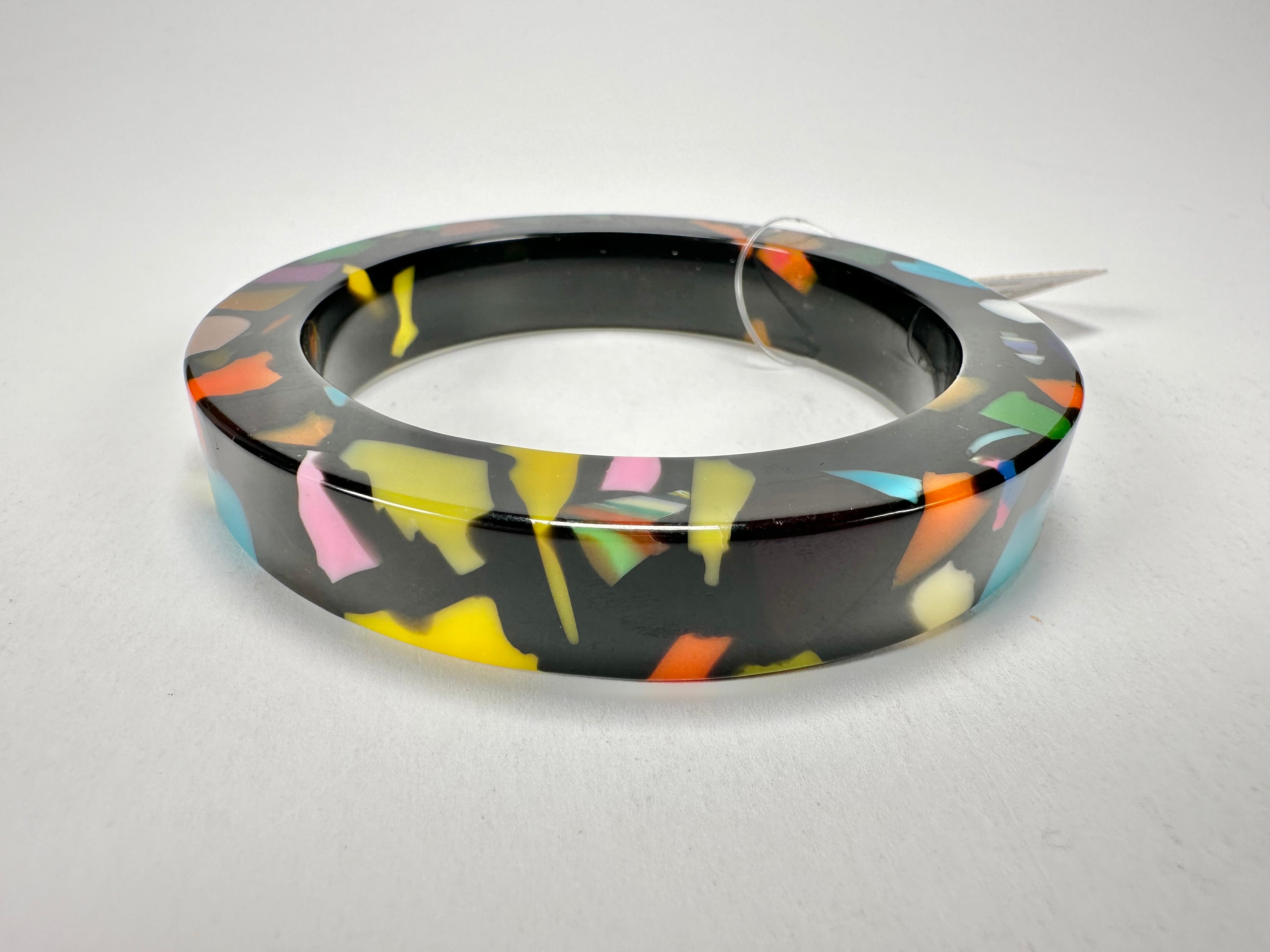 Jackie Brazil "Art Deco" Solid Round 1.3cm Bangle ( B3087 )