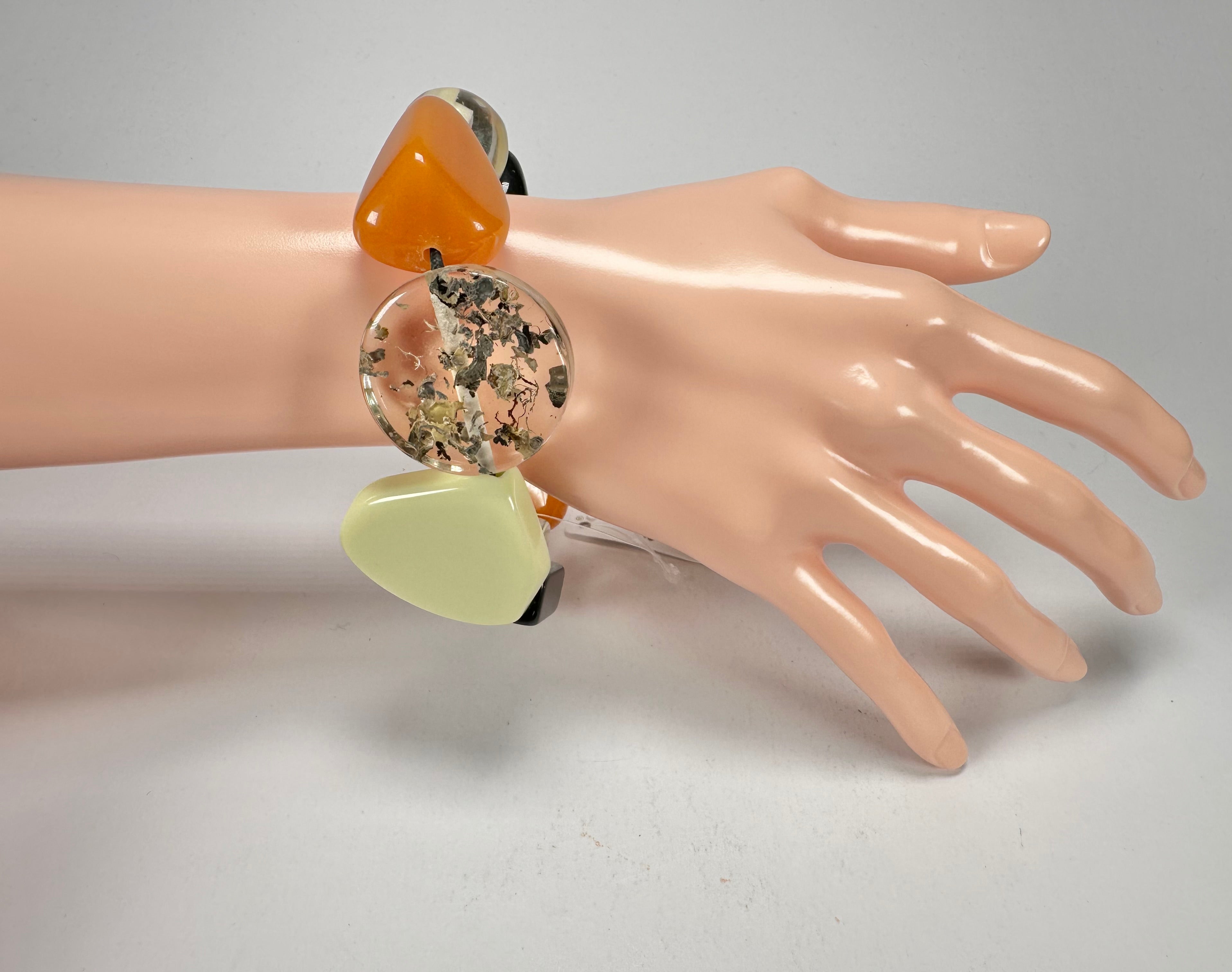 Jackie Brazil "Indiana" Seasons Mix Multi Bead Resin Bracelet ( B0210 )