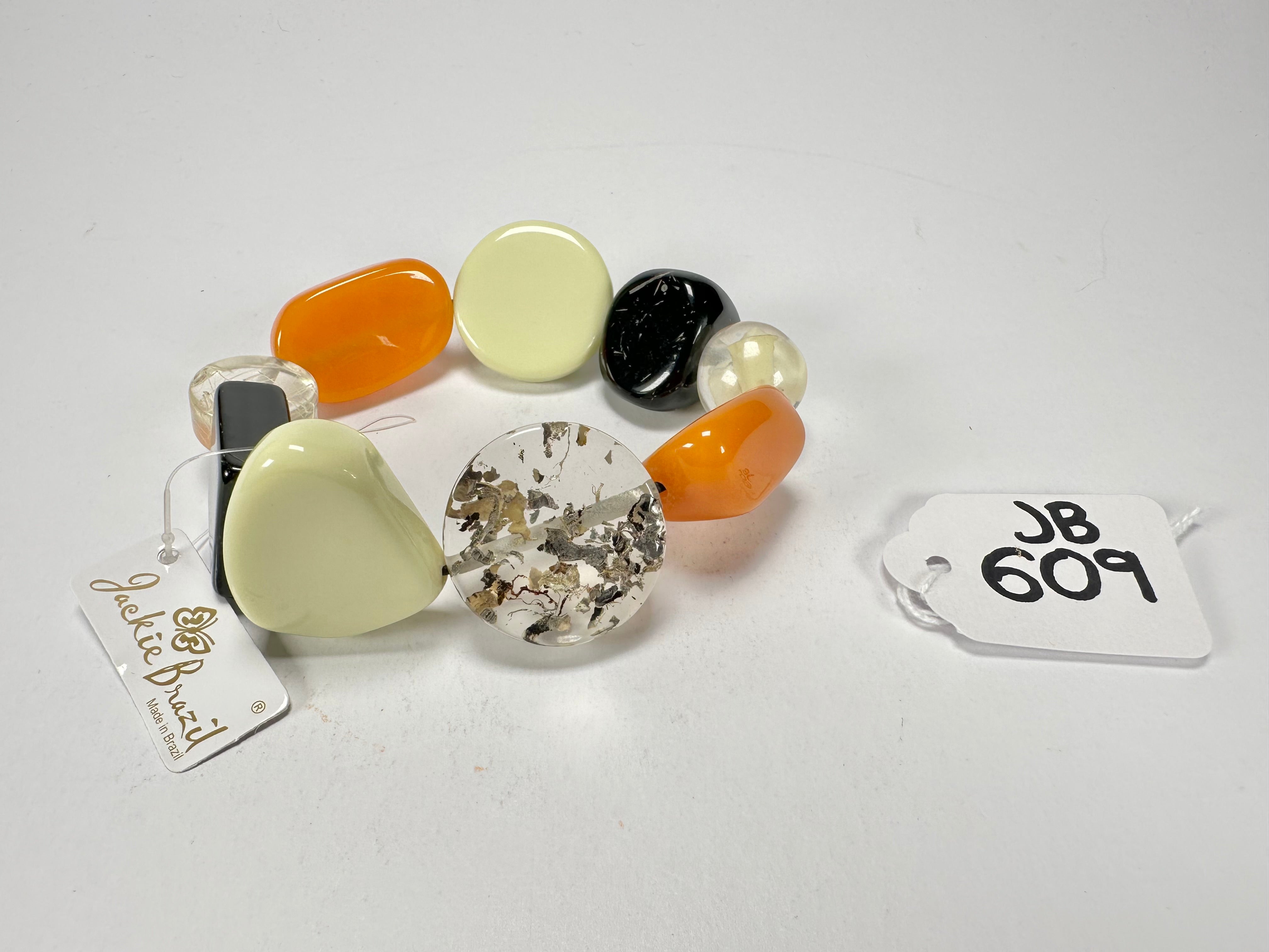 Jackie Brazil "Indiana" Seasons Mix Multi Bead Resin Bracelet ( B0210 )