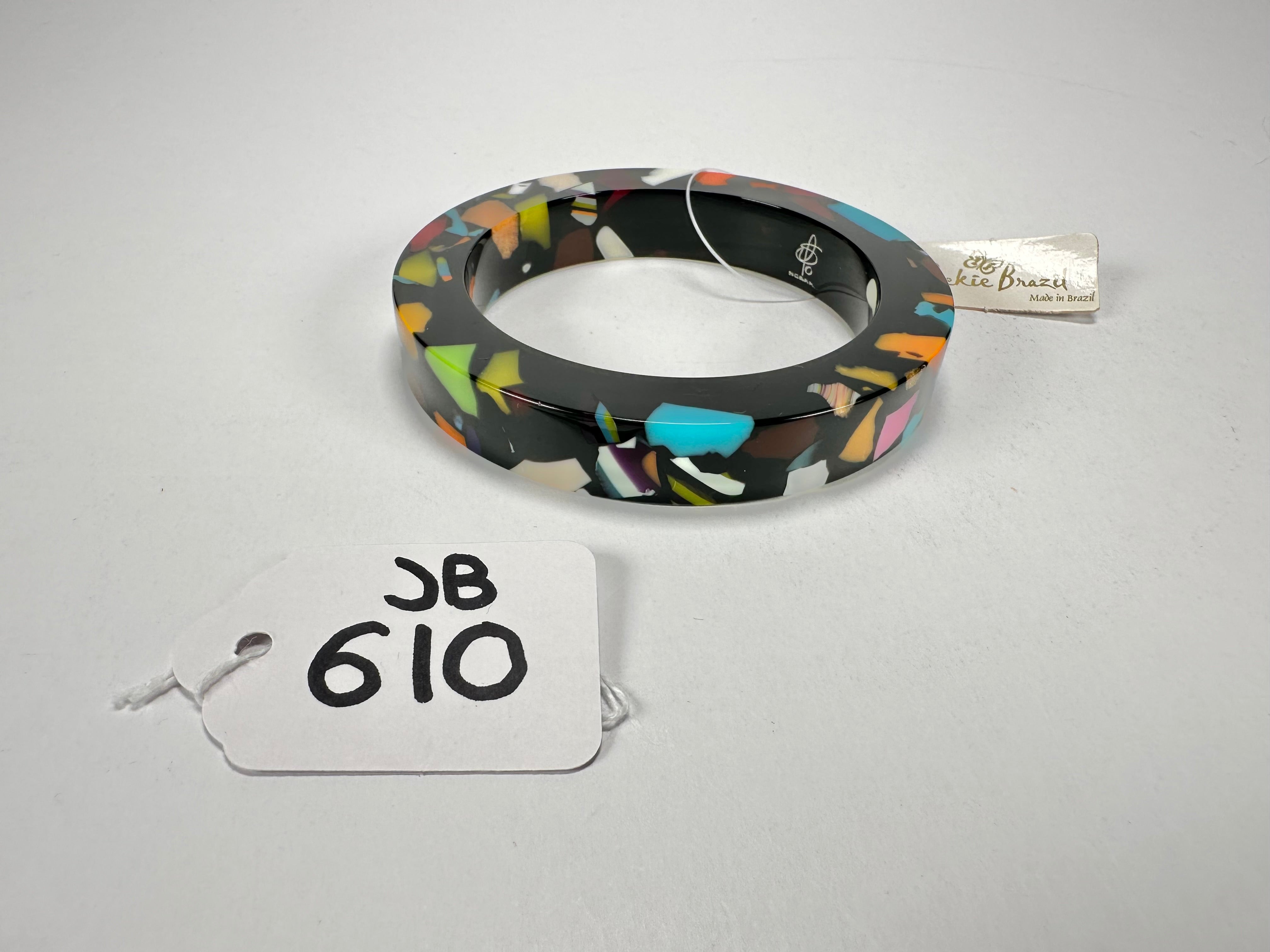 Jackie Brazil "Art Deco" Solid Round 1.3cm Bangle ( B3087 )