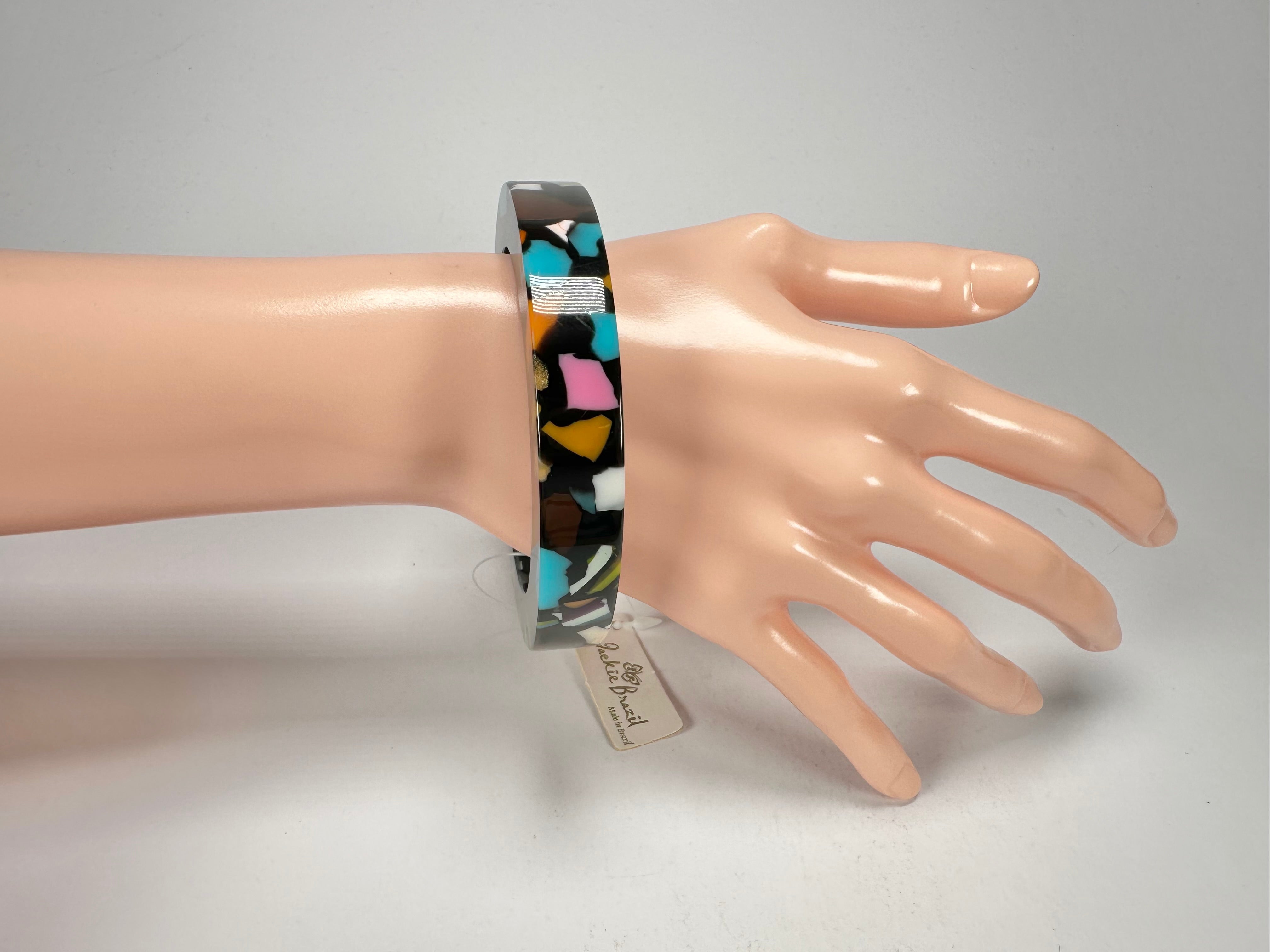 Jackie Brazil "Art Deco" Solid Round 1.3cm Bangle ( B3087 )