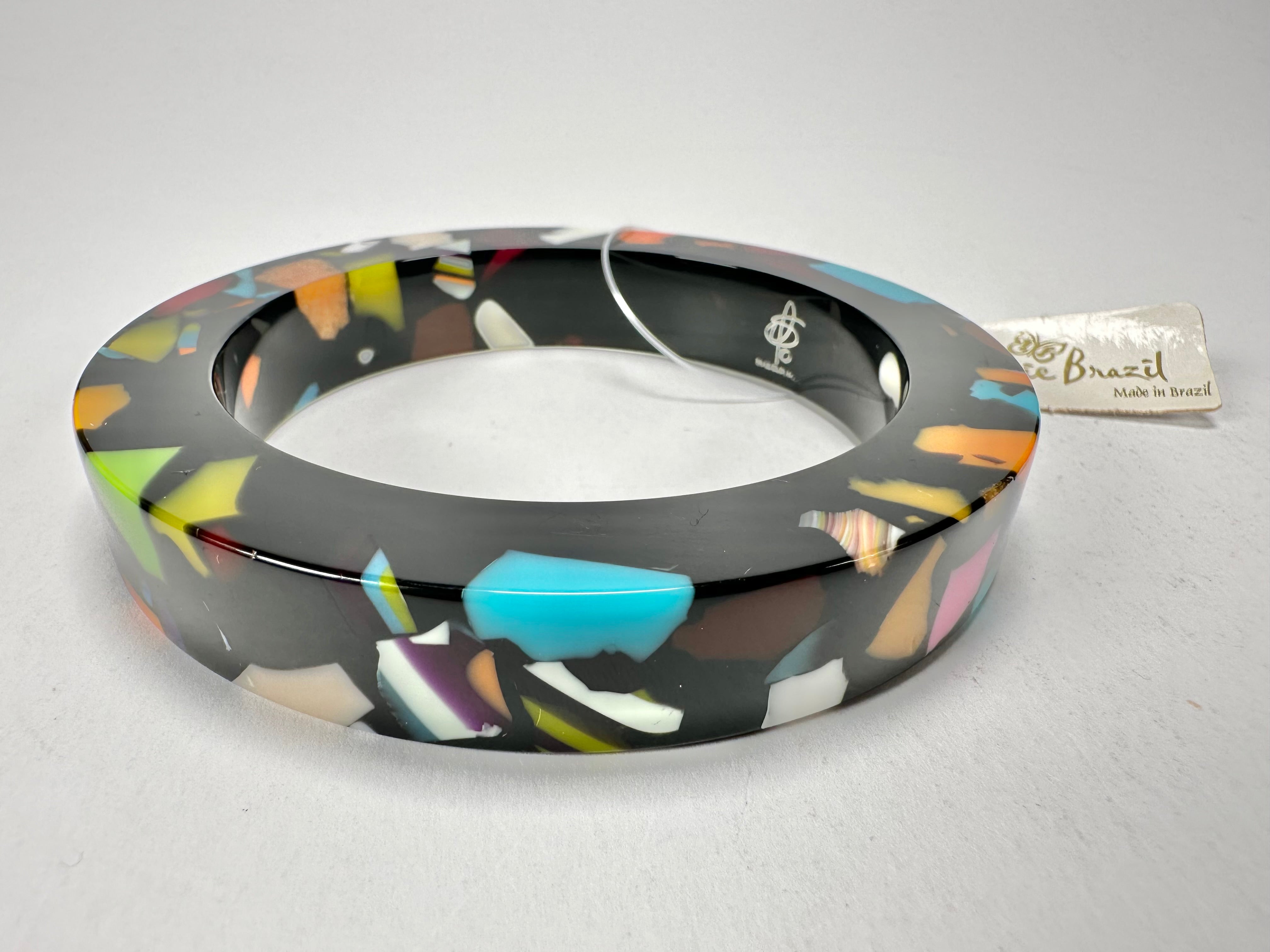 Jackie Brazil "Art Deco" Solid Round 1.3cm Bangle ( B3087 )