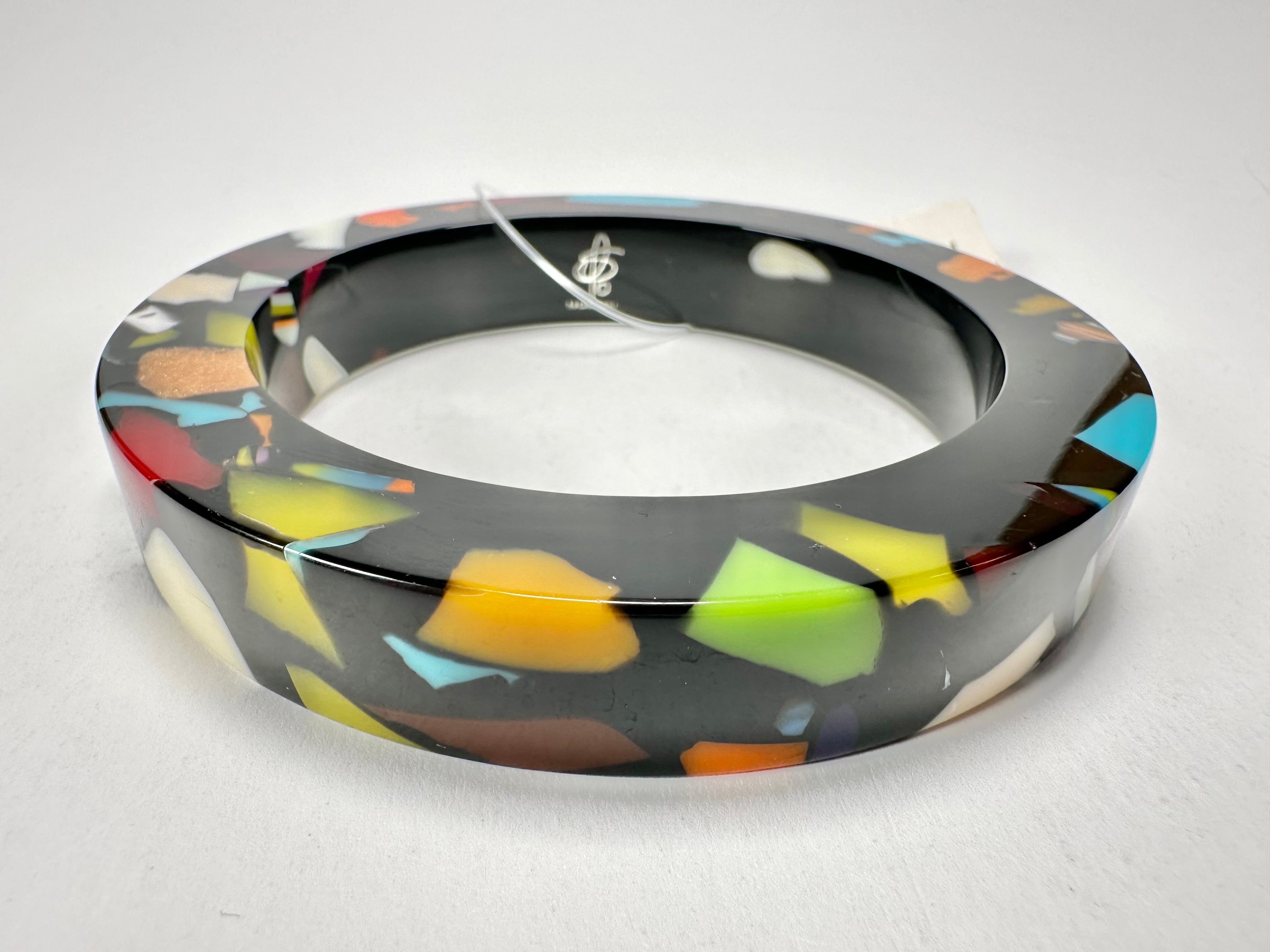Jackie Brazil "Art Deco" Solid Round 1.3cm Bangle ( B3087 )