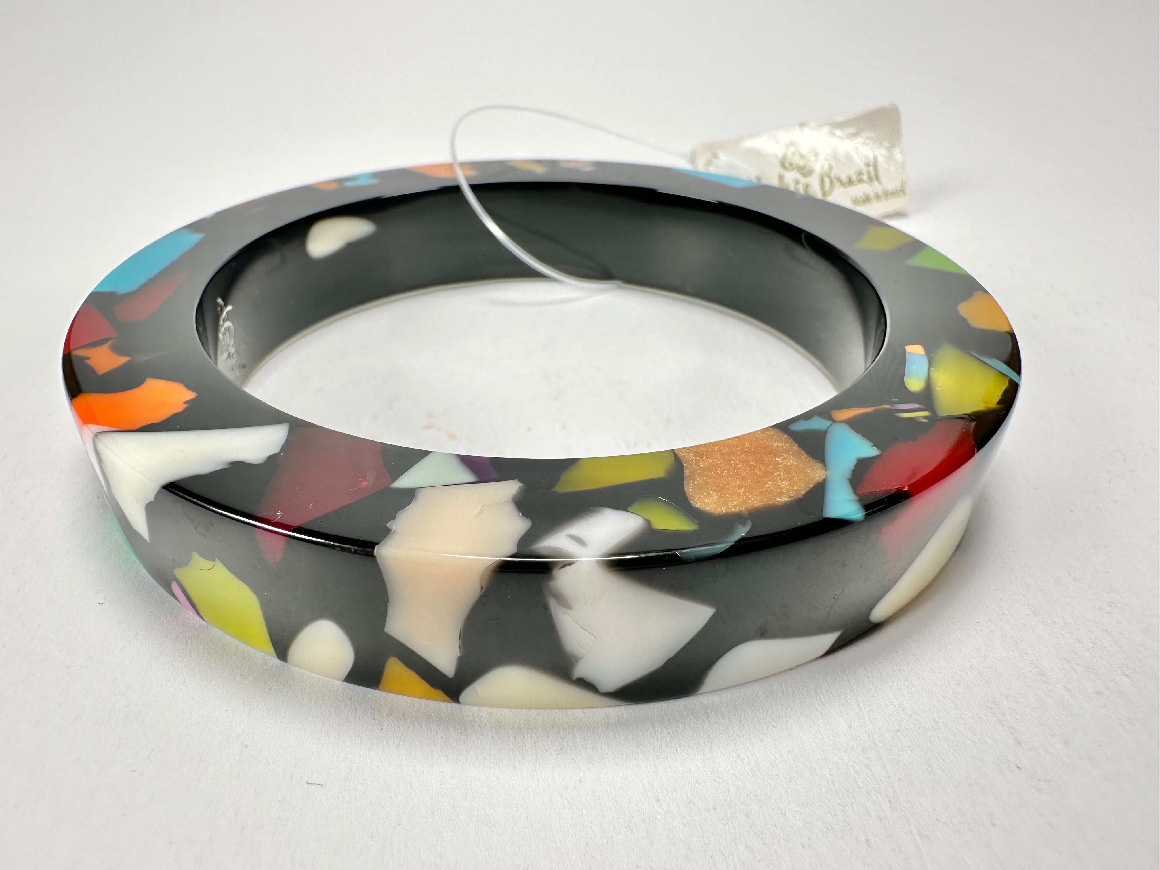 Jackie Brazil "Art Deco" Solid Round 1.3cm Bangle ( B3087 )