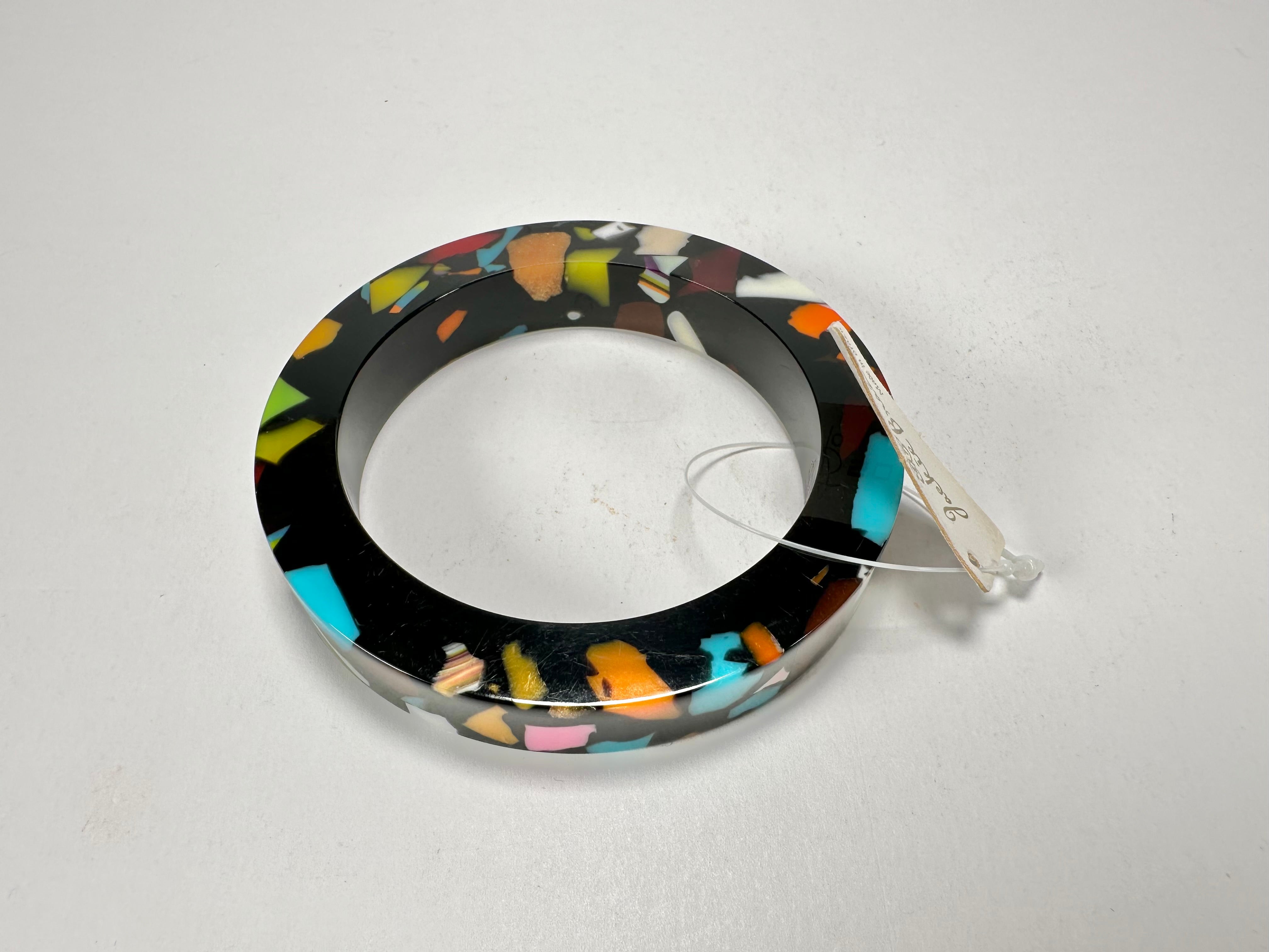 Jackie Brazil "Art Deco" Solid Round 1.3cm Bangle ( B3087 )