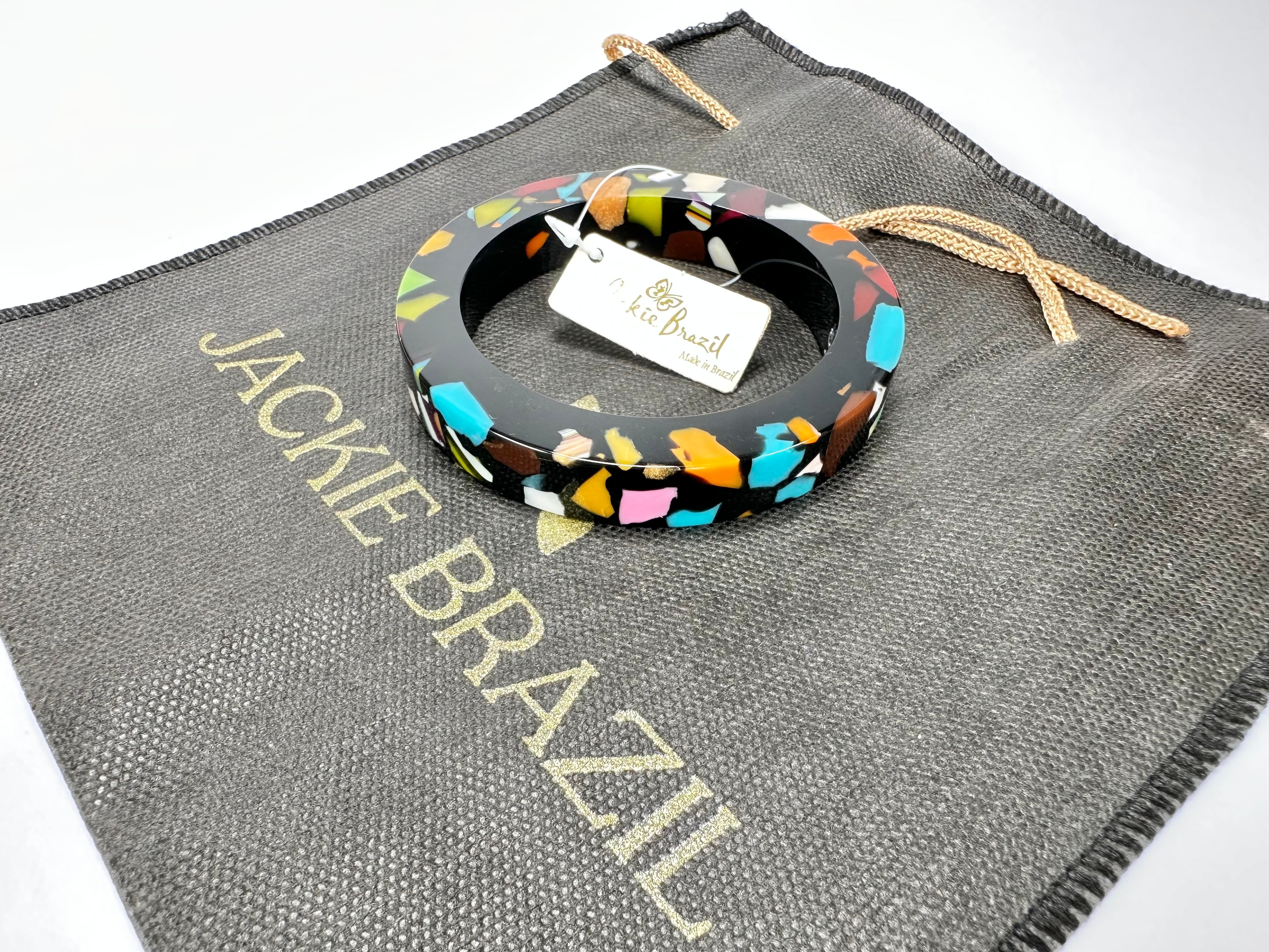 Jackie Brazil "Art Deco" Solid Round 1.3cm Bangle ( B3087 )