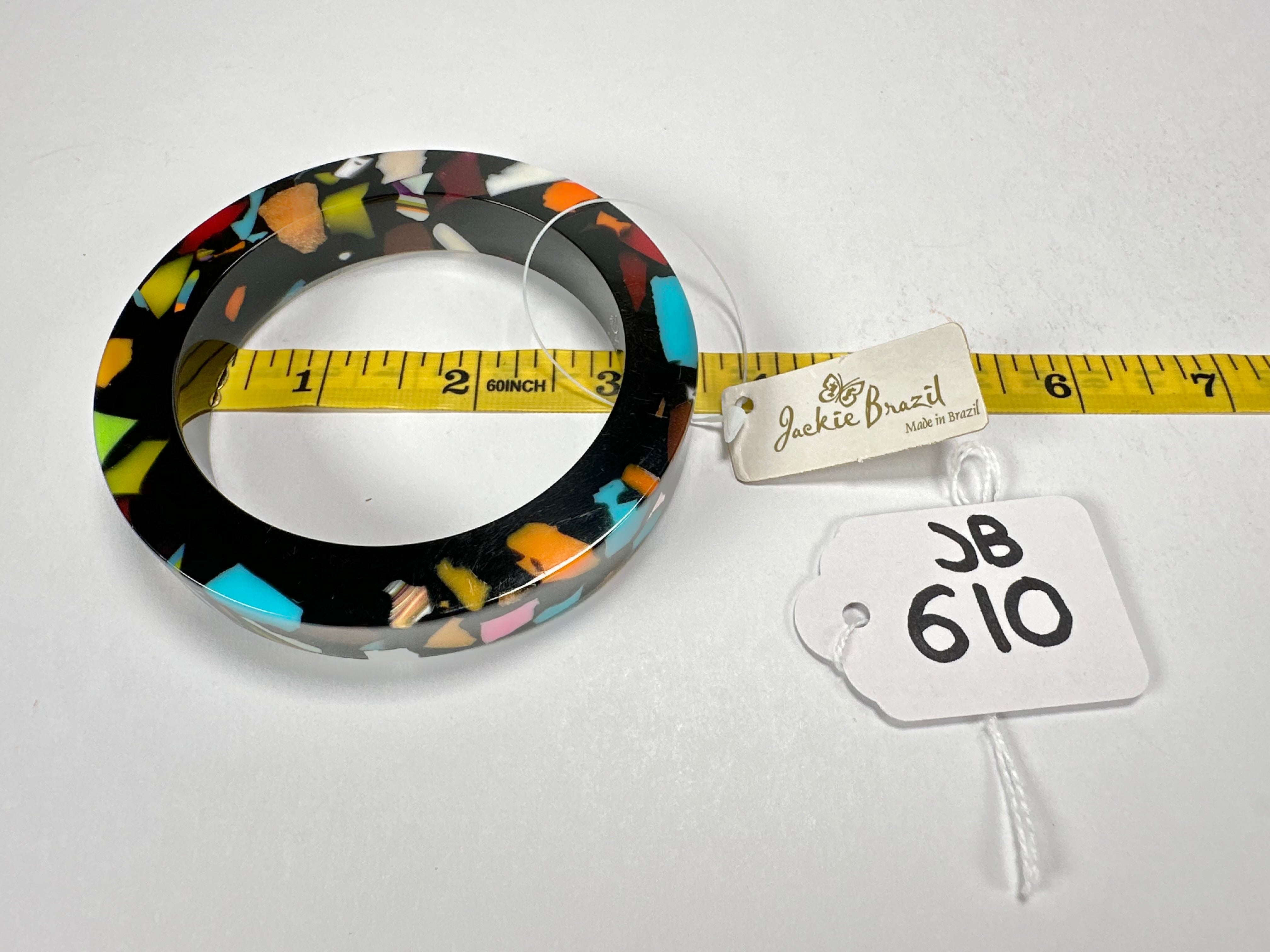 Jackie Brazil "Art Deco" Solid Round 1.3cm Bangle ( B3087 )