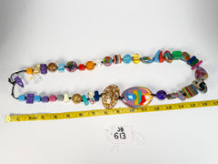 Jackie Brazil "Fusion" Mix Colours Long 110cm Bead Necklace ( N0040 )