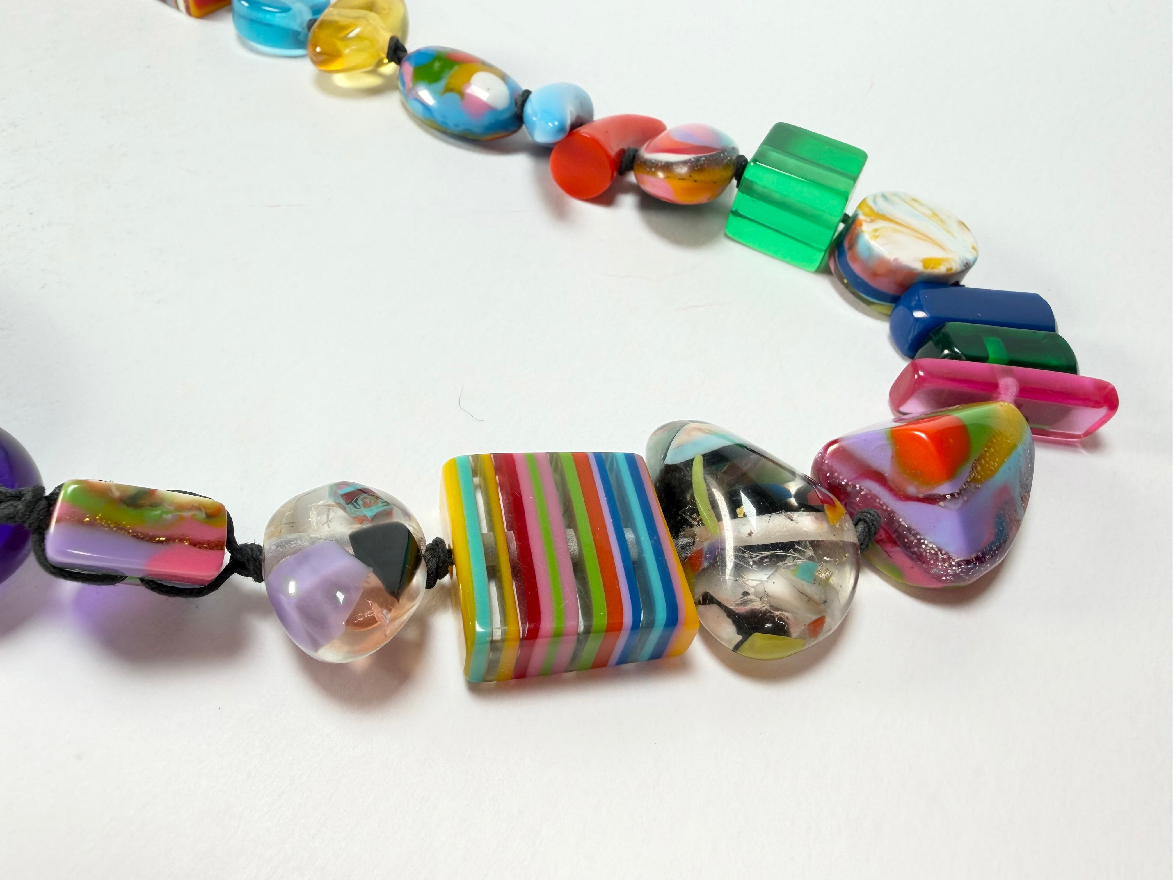 Jackie Brazil "Fusion" Mix Colours Long 110cm Bead Necklace ( N0040 )