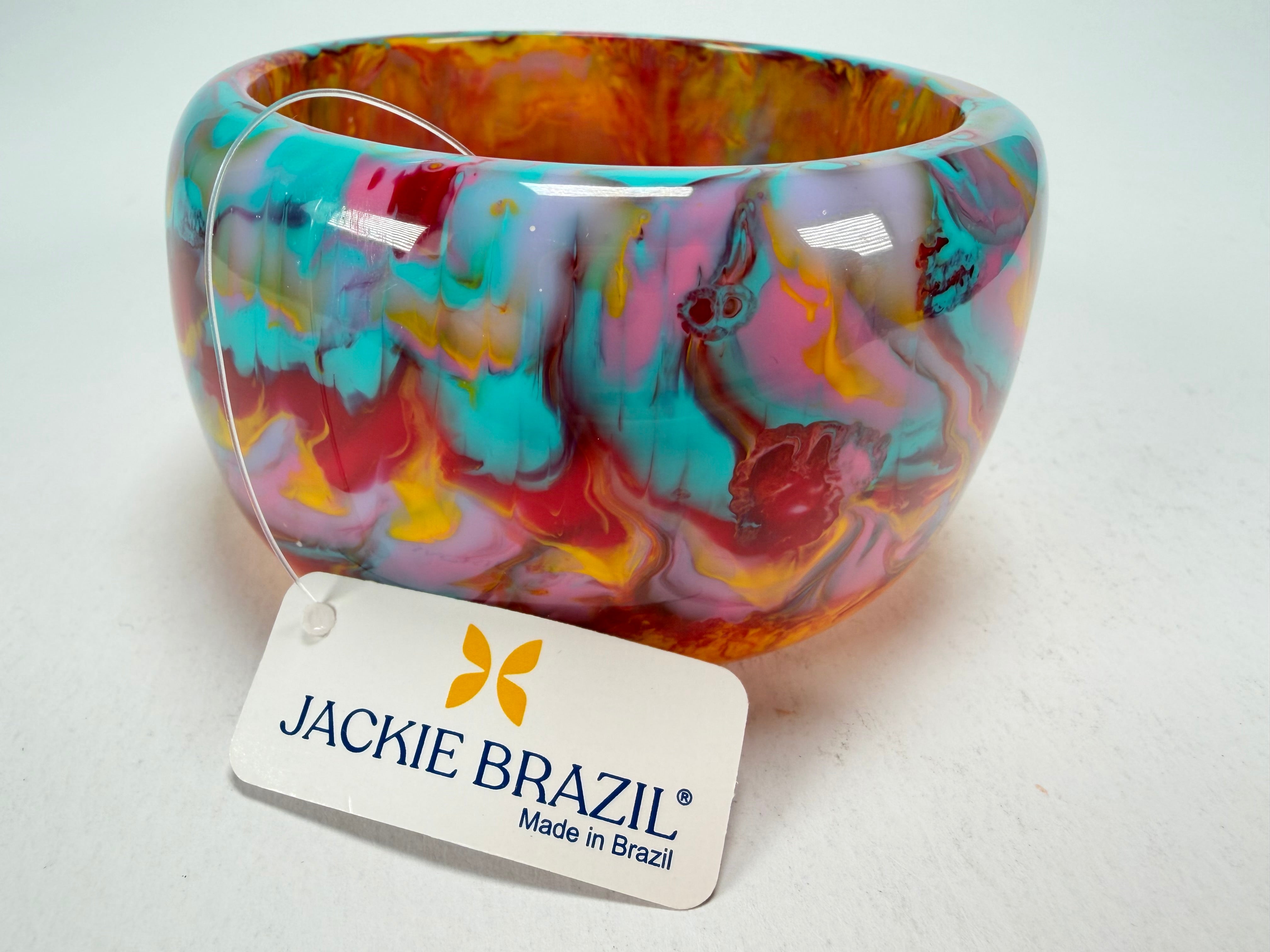 Jackie Brazil "Carmen" Kandinsky 5cm Resin Bangle ( B2500 )
