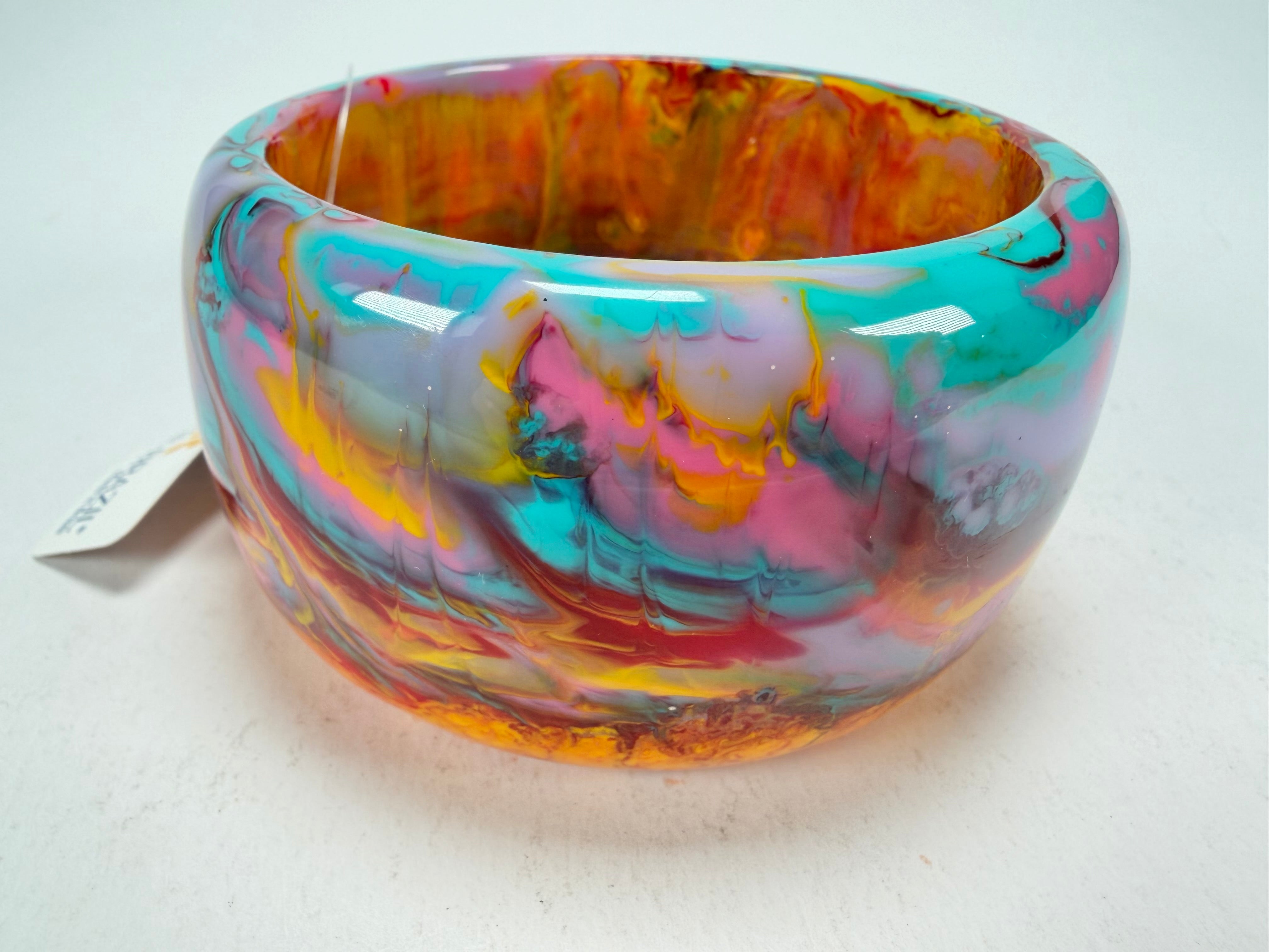 Jackie Brazil "Carmen" Kandinsky 5cm Resin Bangle ( B2500 )