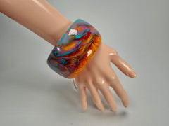 Jackie Brazil "Carmen" Kandinsky 5cm Resin Bangle ( B2500 )