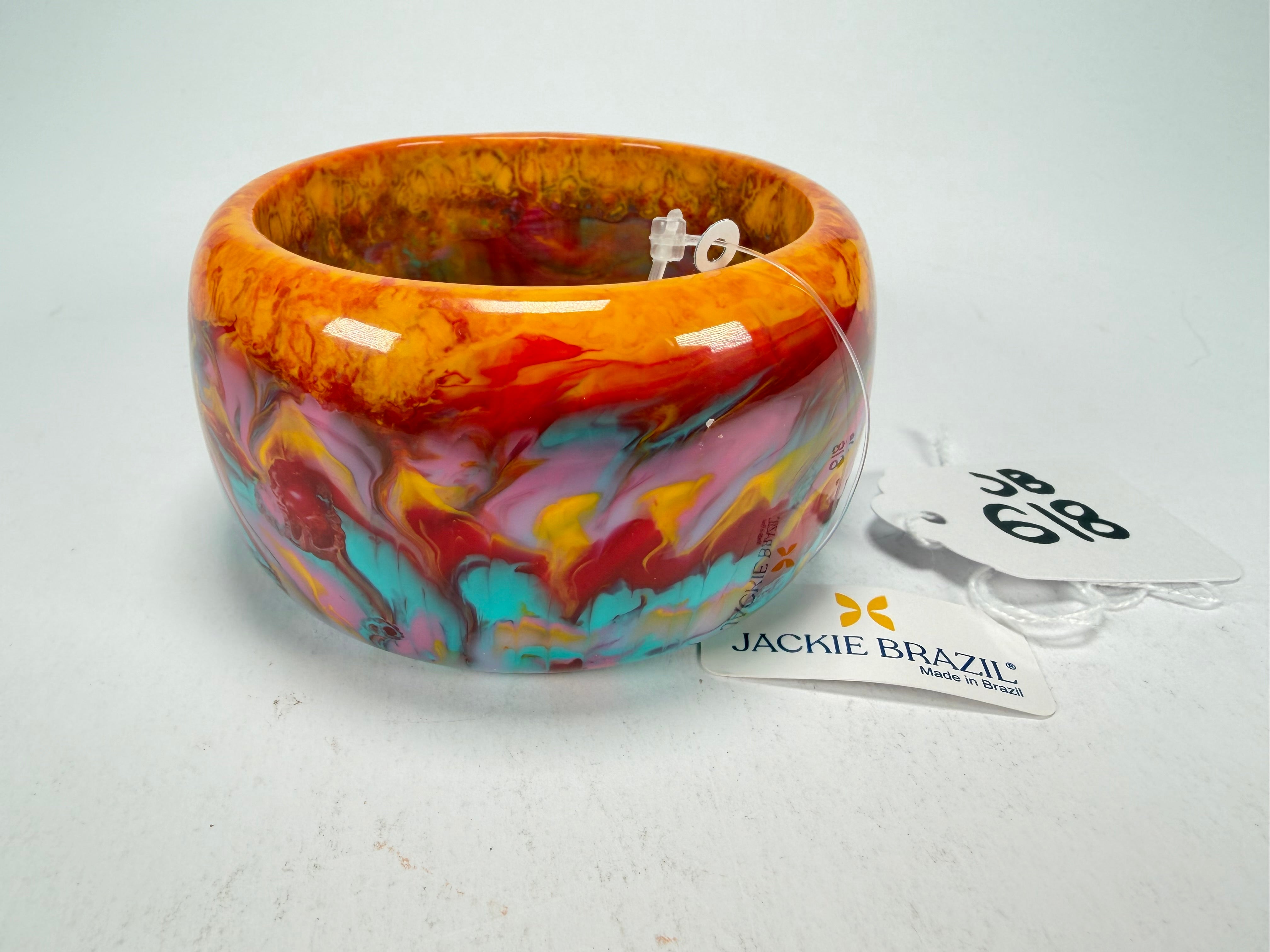 Jackie Brazil "Carmen" Kandinsky 5cm Resin Bangle ( B2500 )