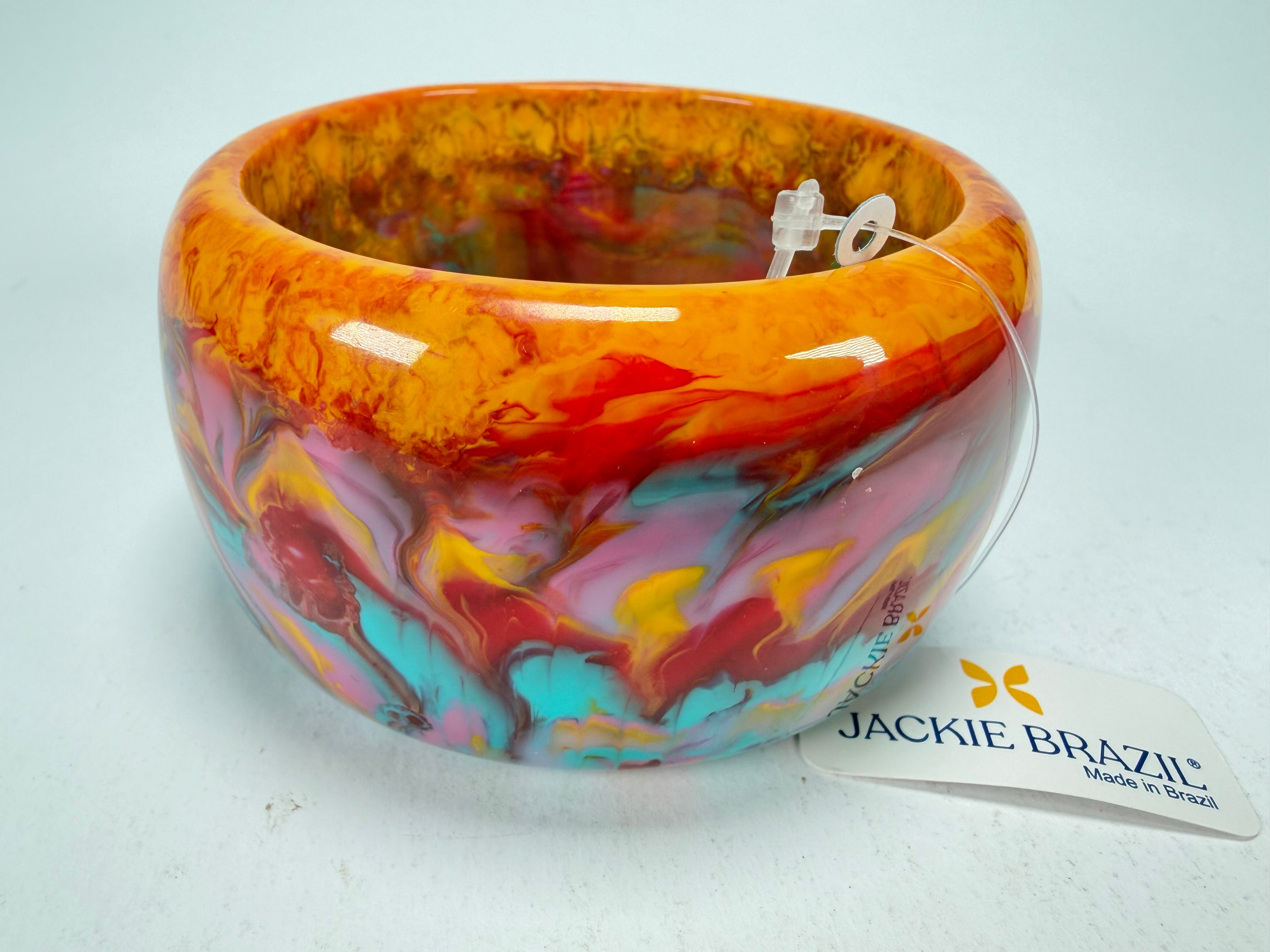 Jackie Brazil "Carmen" Kandinsky 5cm Resin Bangle ( B2500 )