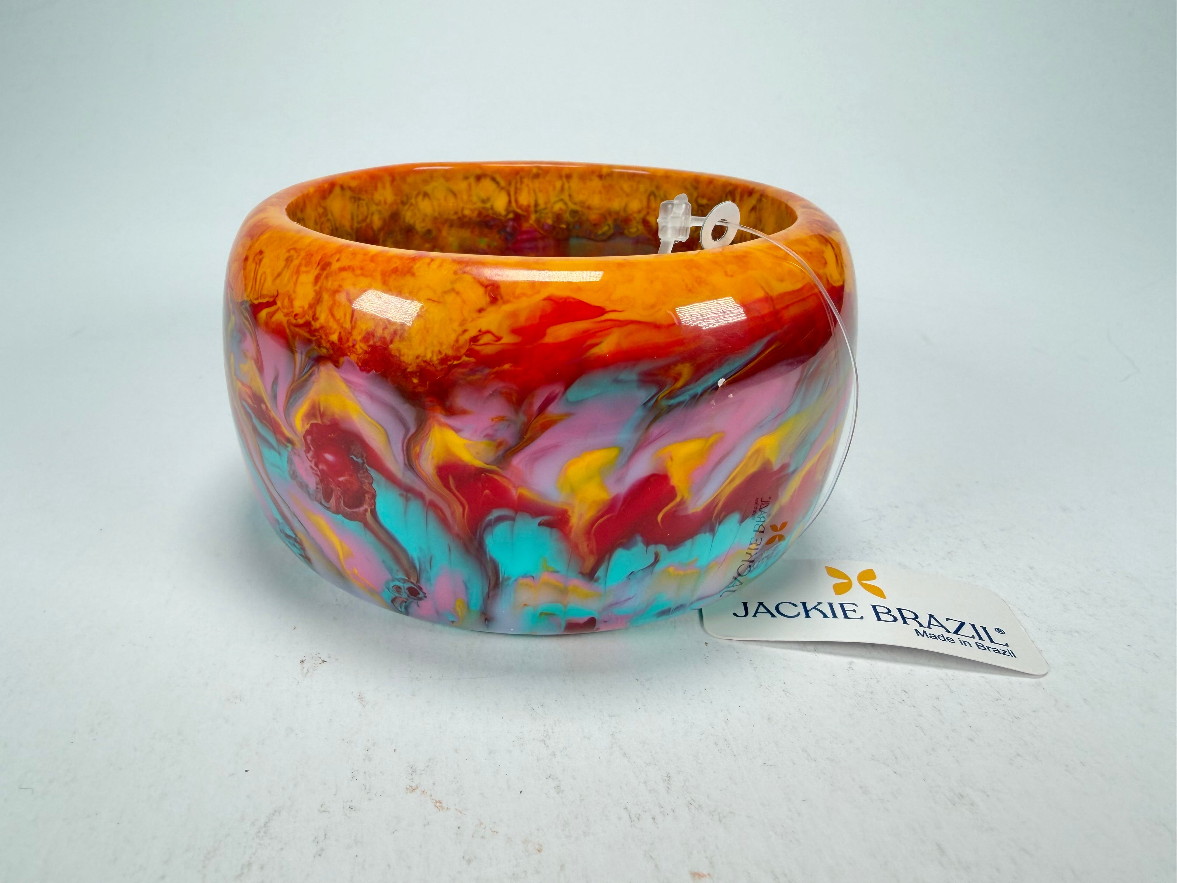 Jackie Brazil "Carmen" Kandinsky 5cm Resin Bangle ( B2500 )