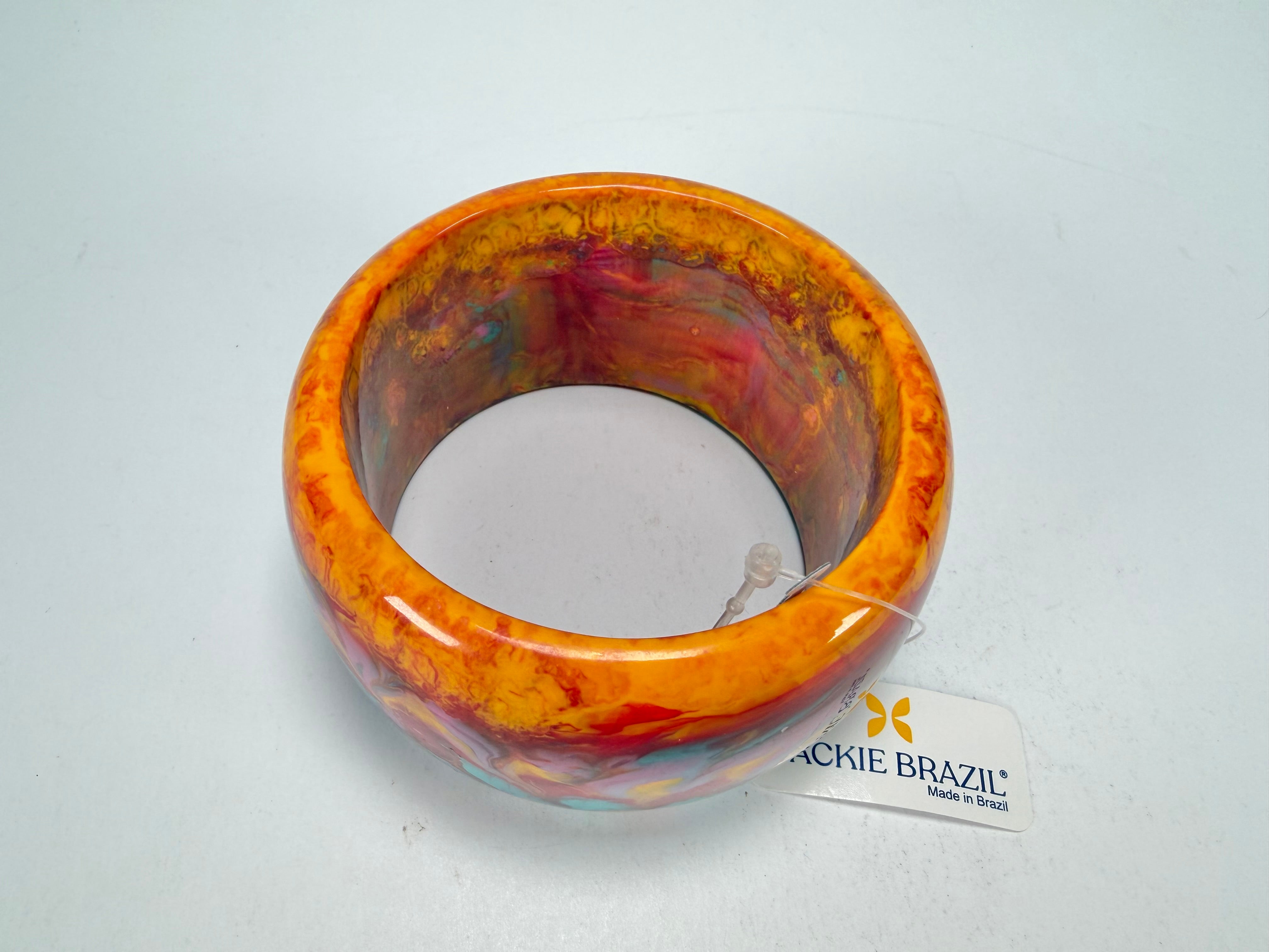 Jackie Brazil "Carmen" Kandinsky 5cm Resin Bangle ( B2500 )