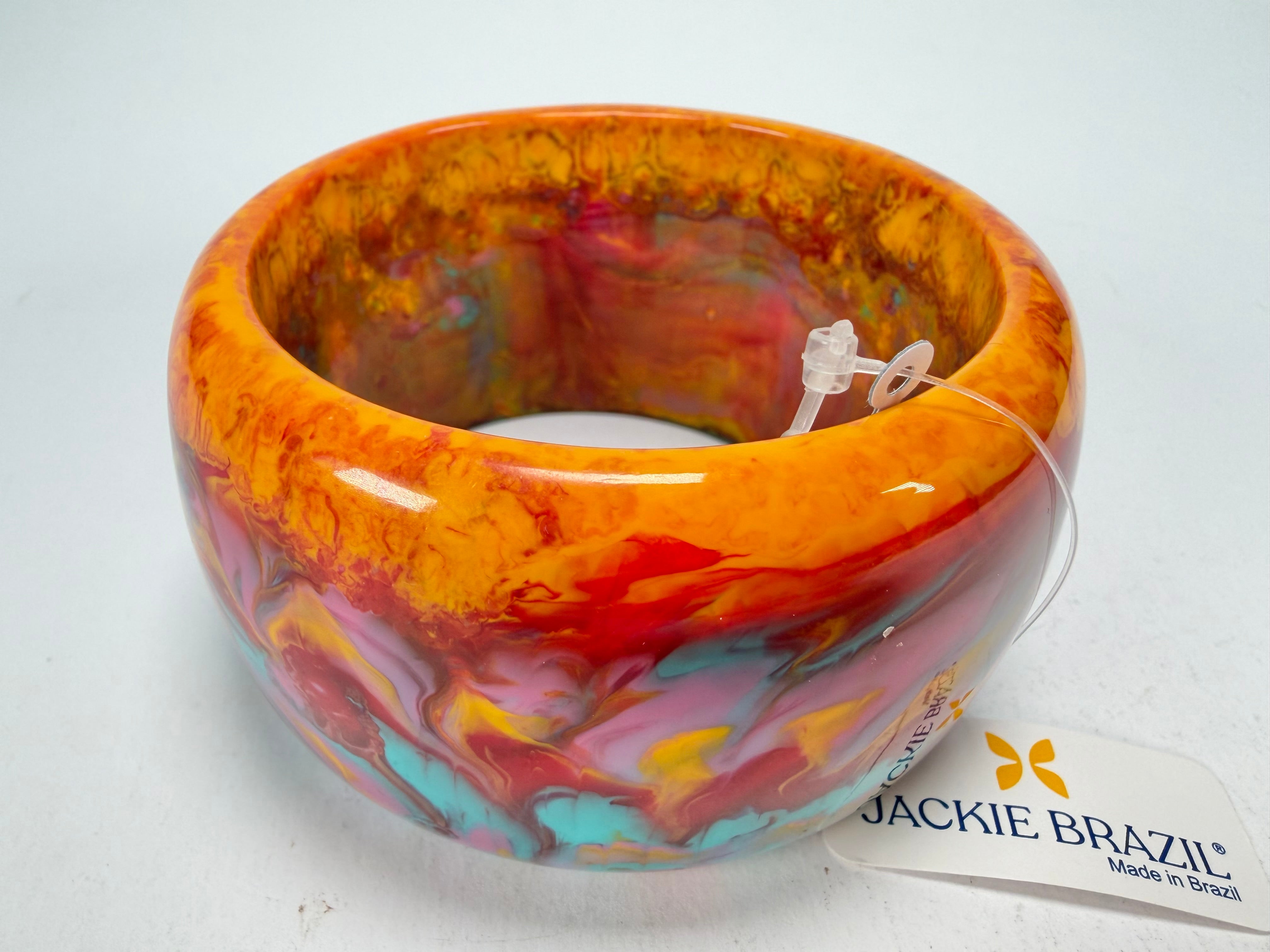 Jackie Brazil "Carmen" Kandinsky 5cm Resin Bangle ( B2500 )