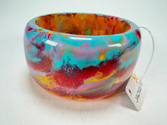 Jackie Brazil "Carmen" Kandinsky 5cm Resin Bangle ( B2500 )